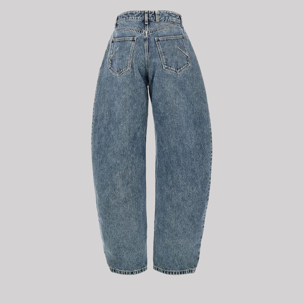 Curved Five-Pocket Jeans