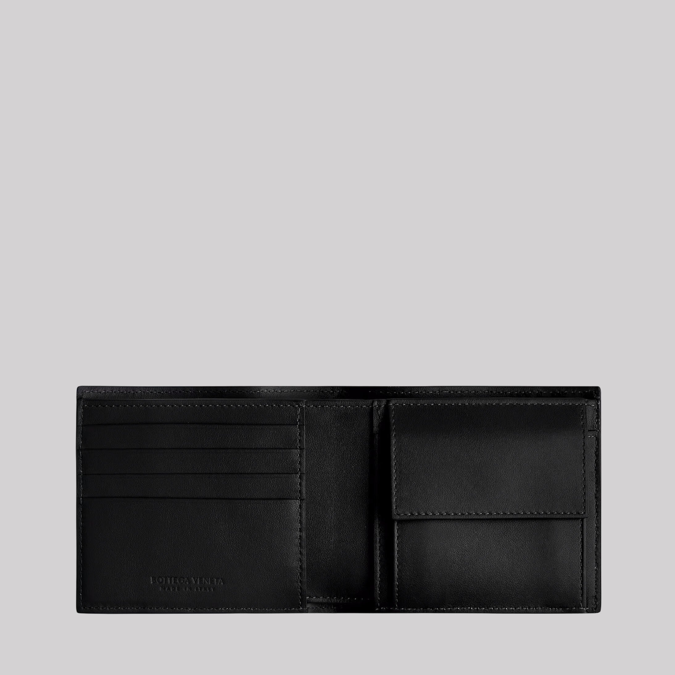 Intrecciato Bi-Fold Wallet With Coin Purse