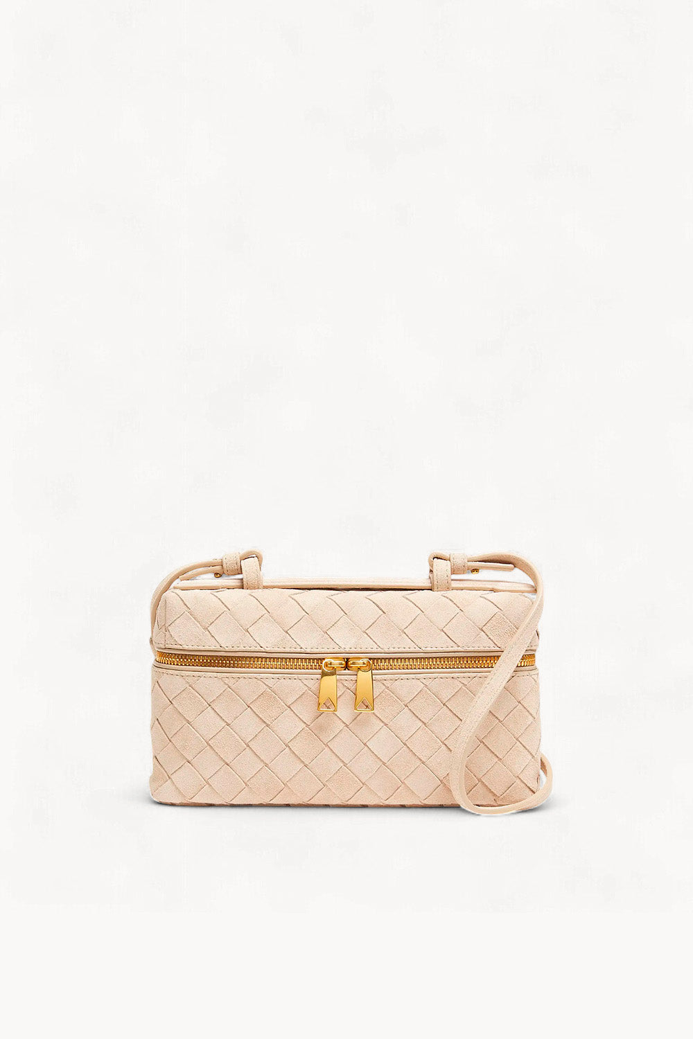 Bang Bang Intrecciato Suede Vanity Case