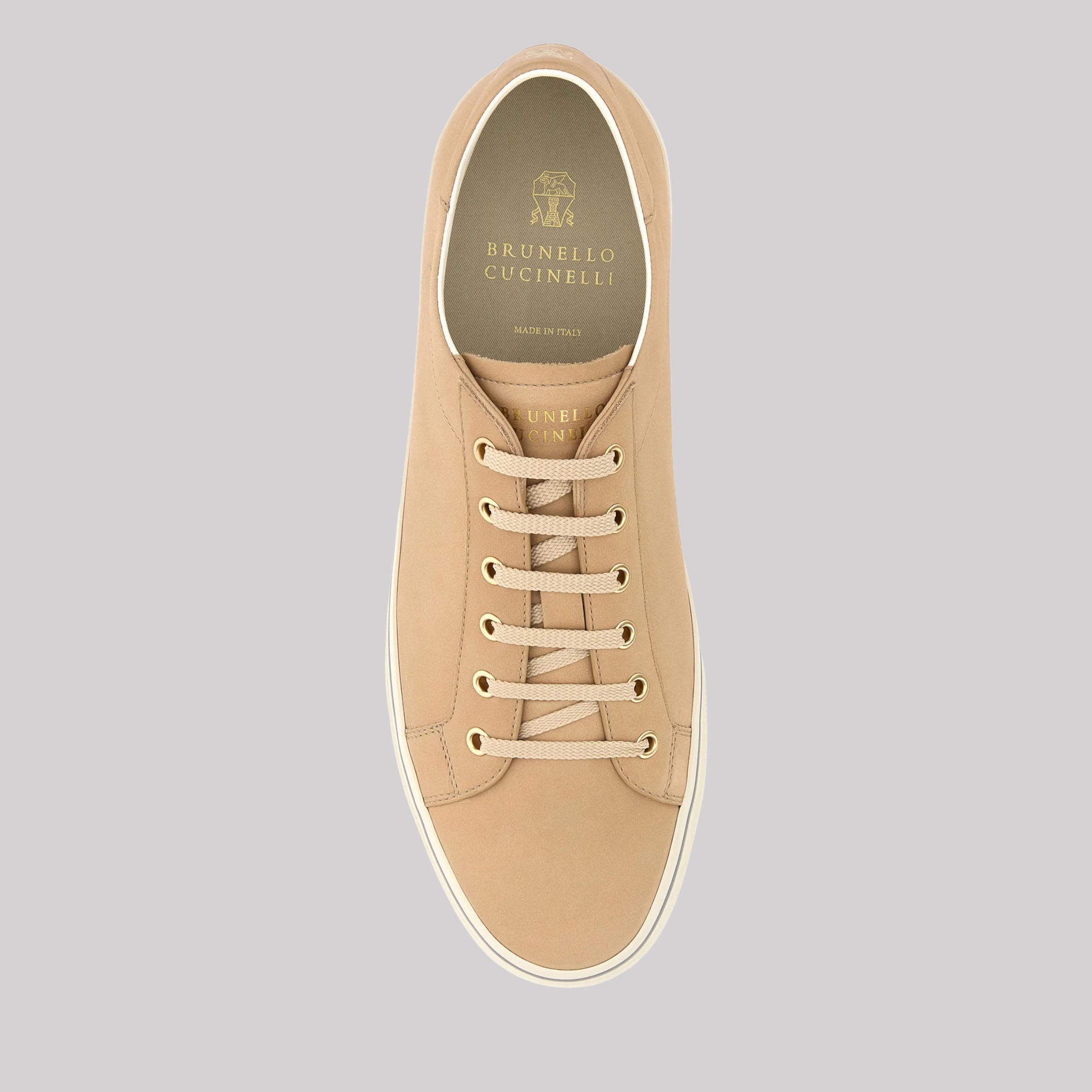 Camel Leather Sneakers