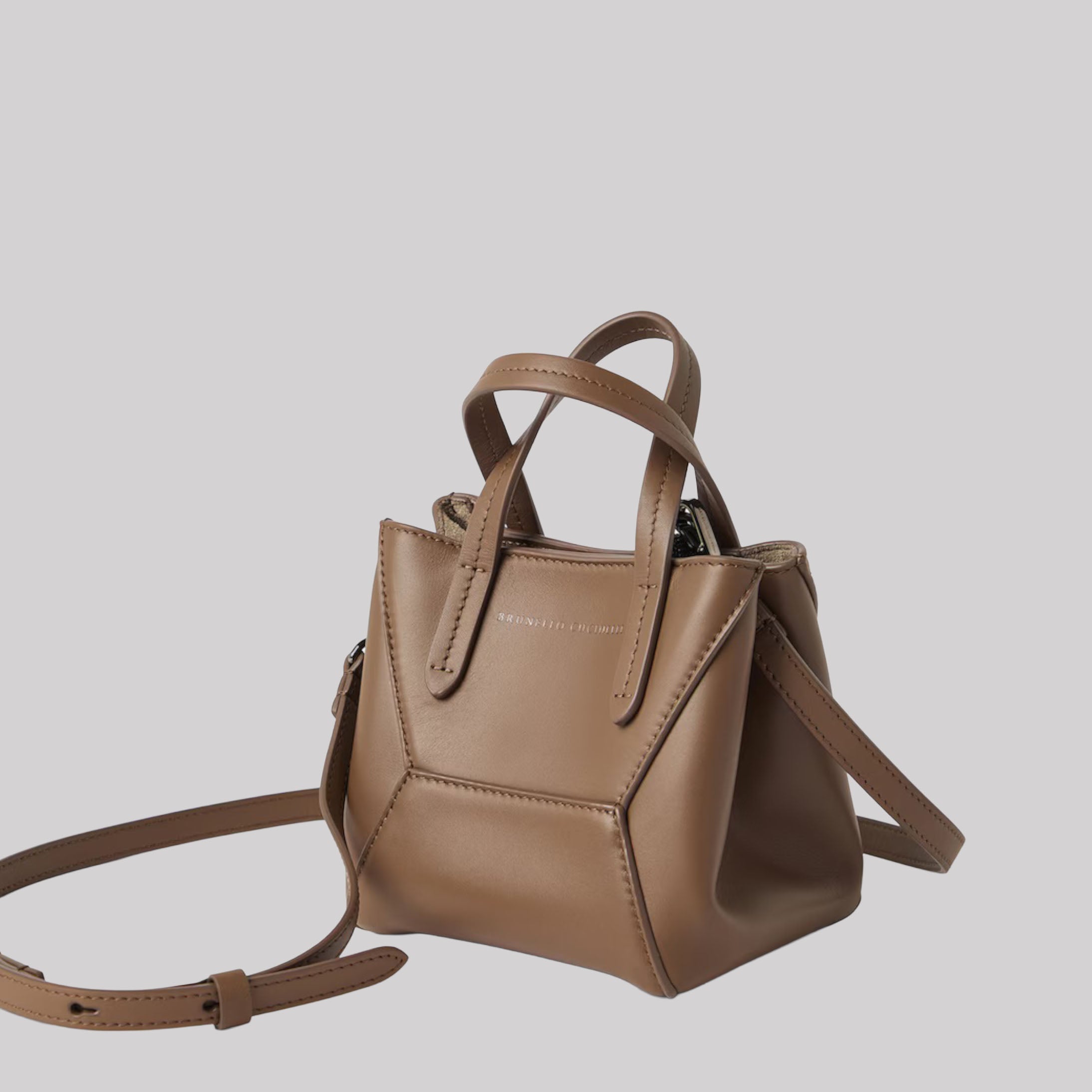Mini Calfskin BC Duo Tote Bag