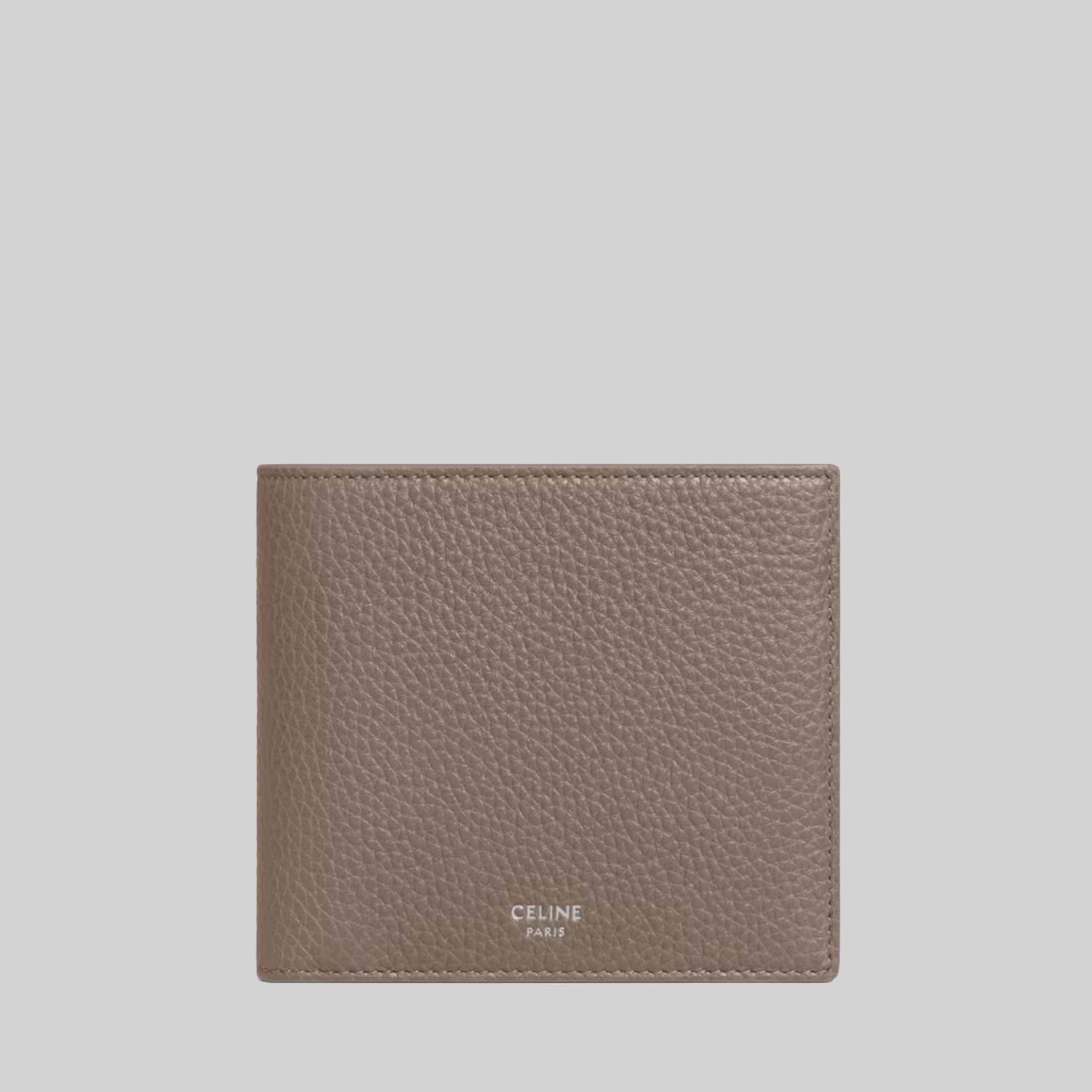 Bi-Fold Card Holder In Grained Calfskin