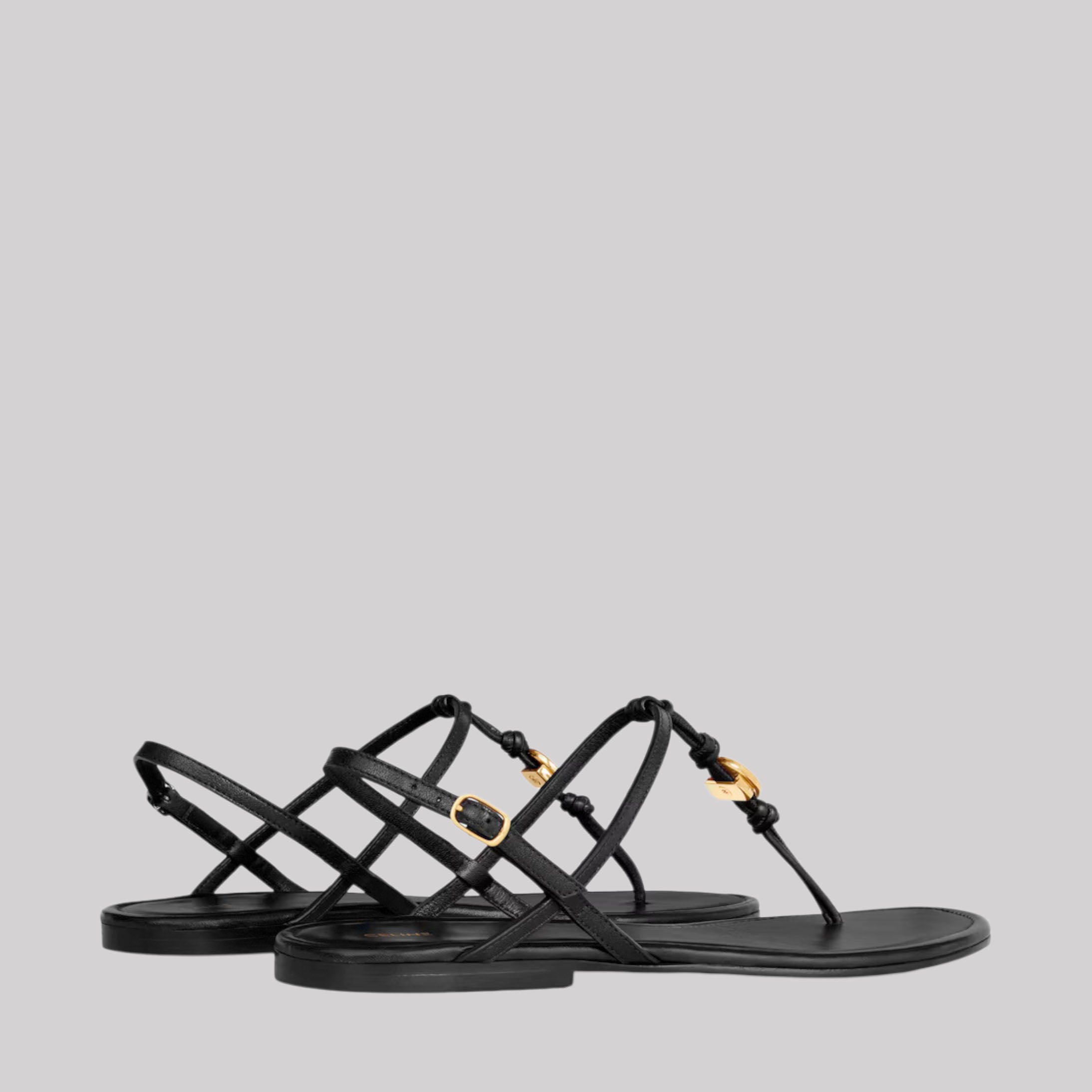 Penny Sandal In Supple Calfskin
