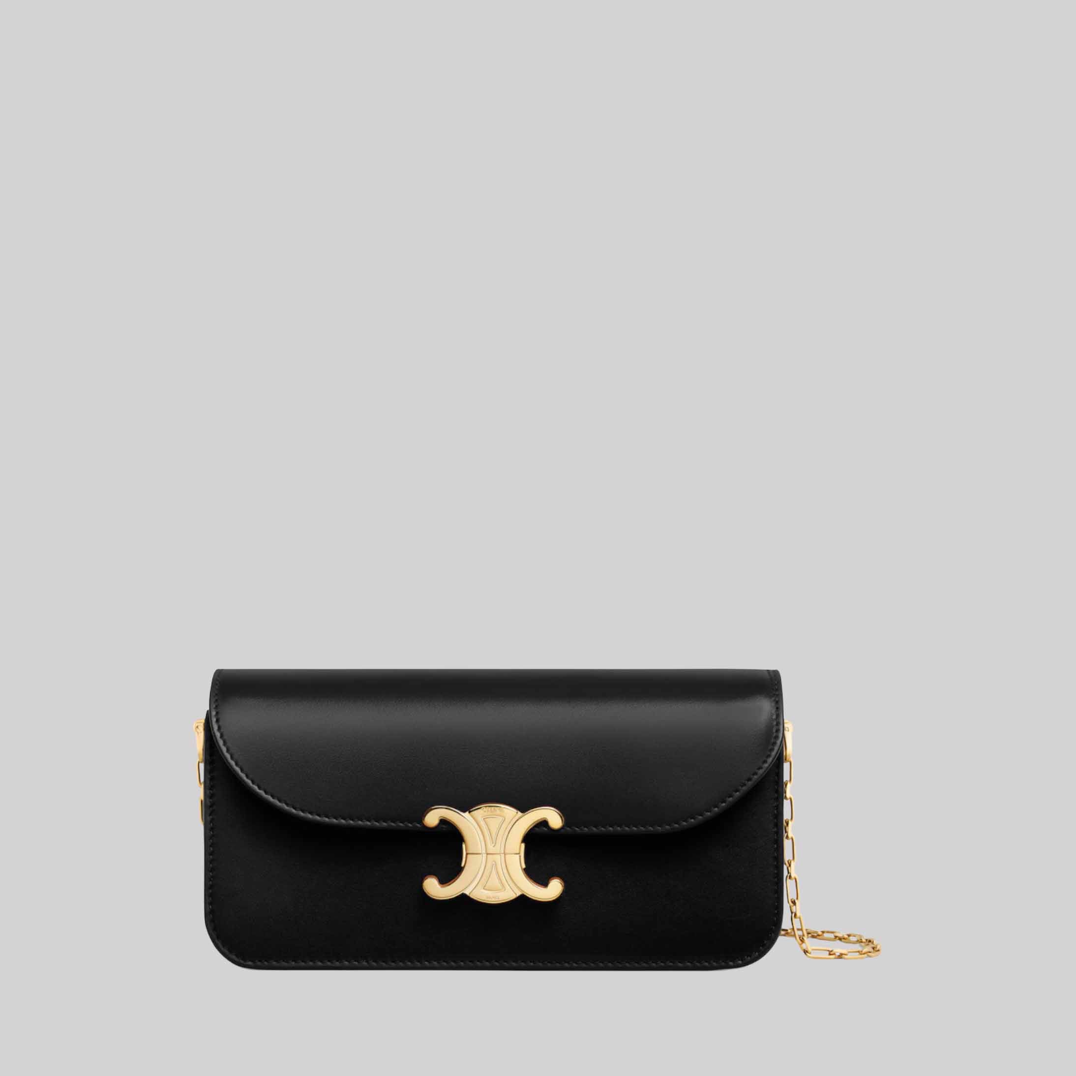 Small Chain Triomphe In Shiny Calfskin