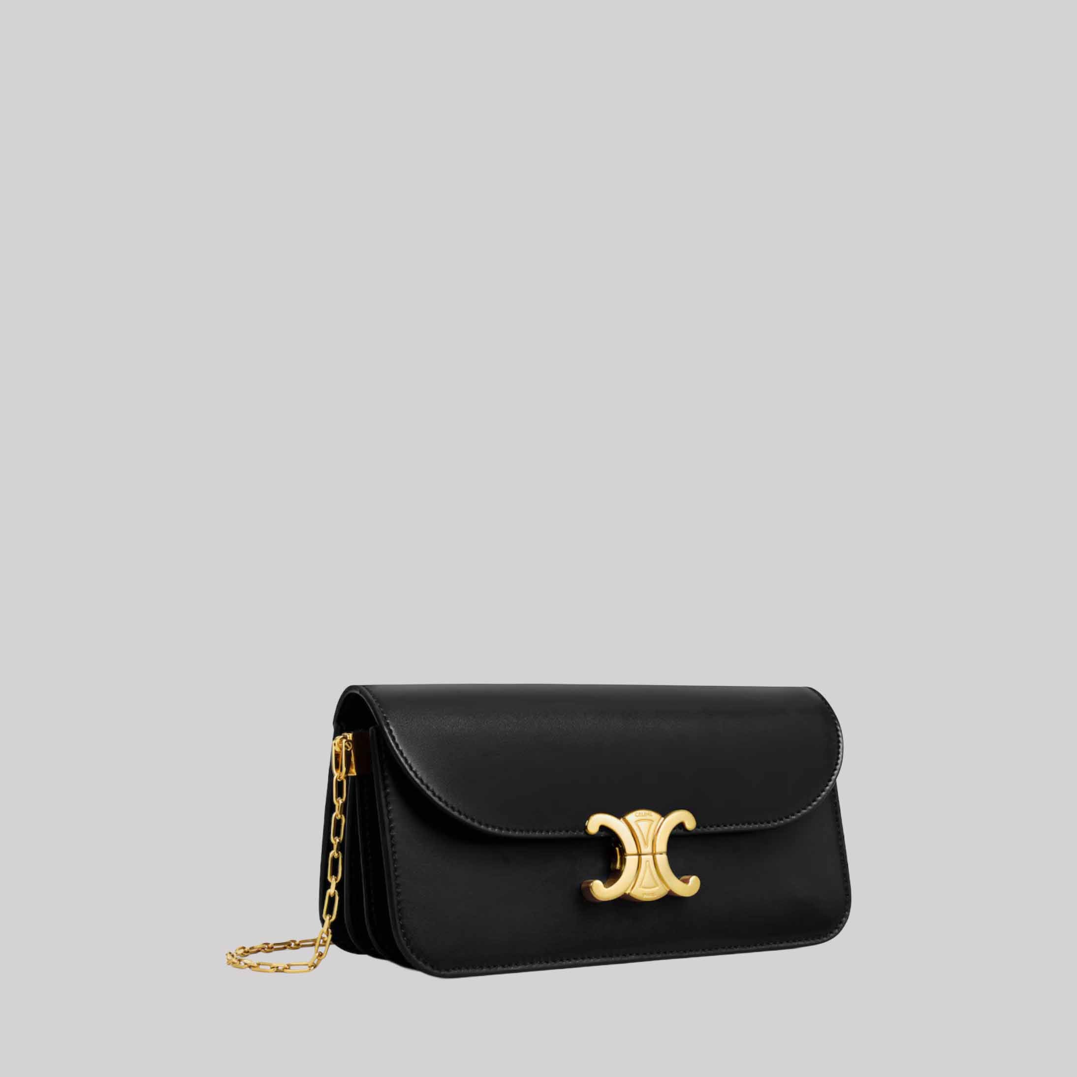 Small Chain Triomphe In Shiny Calfskin