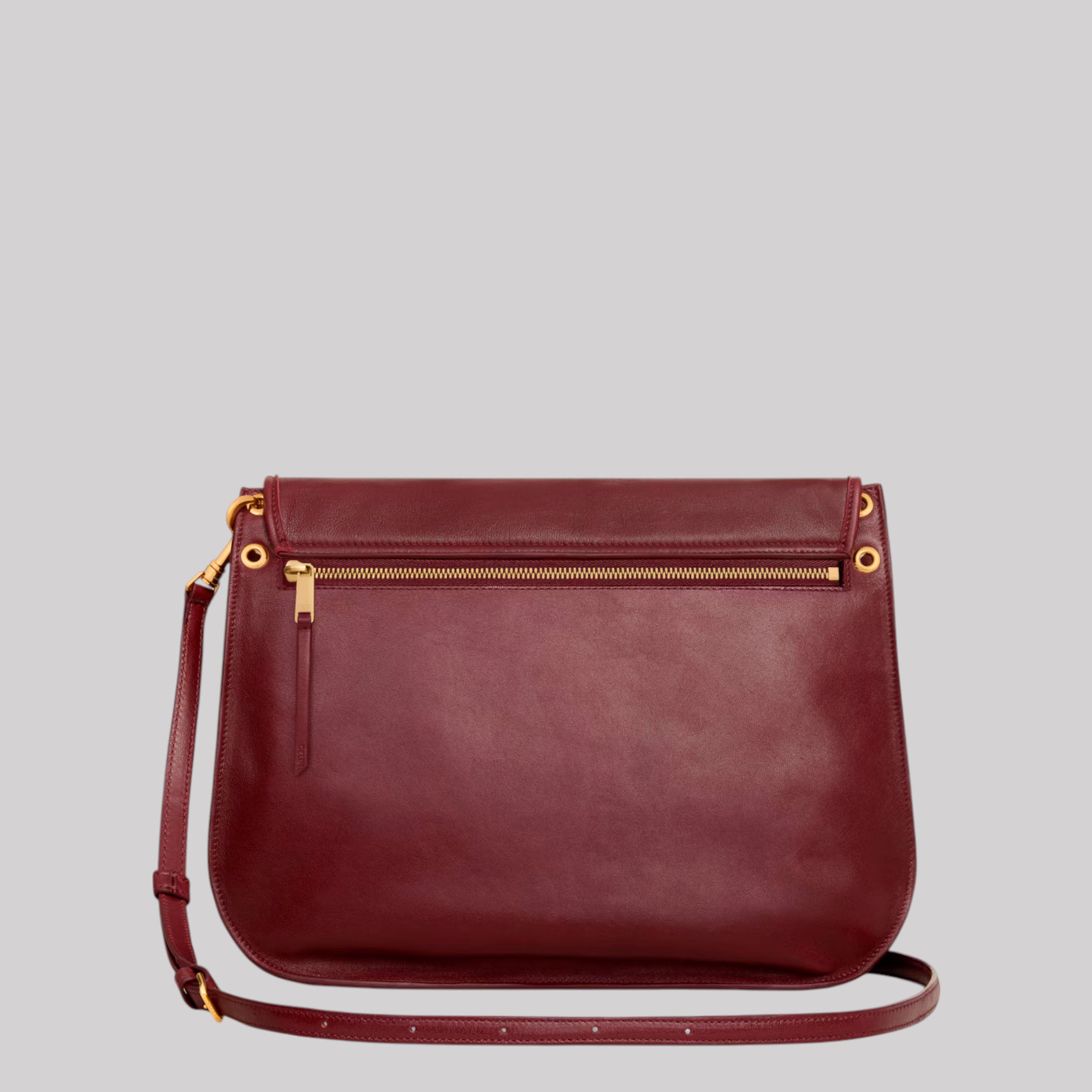 Soft Triomphe Besace In Supple Shiny Lambskin