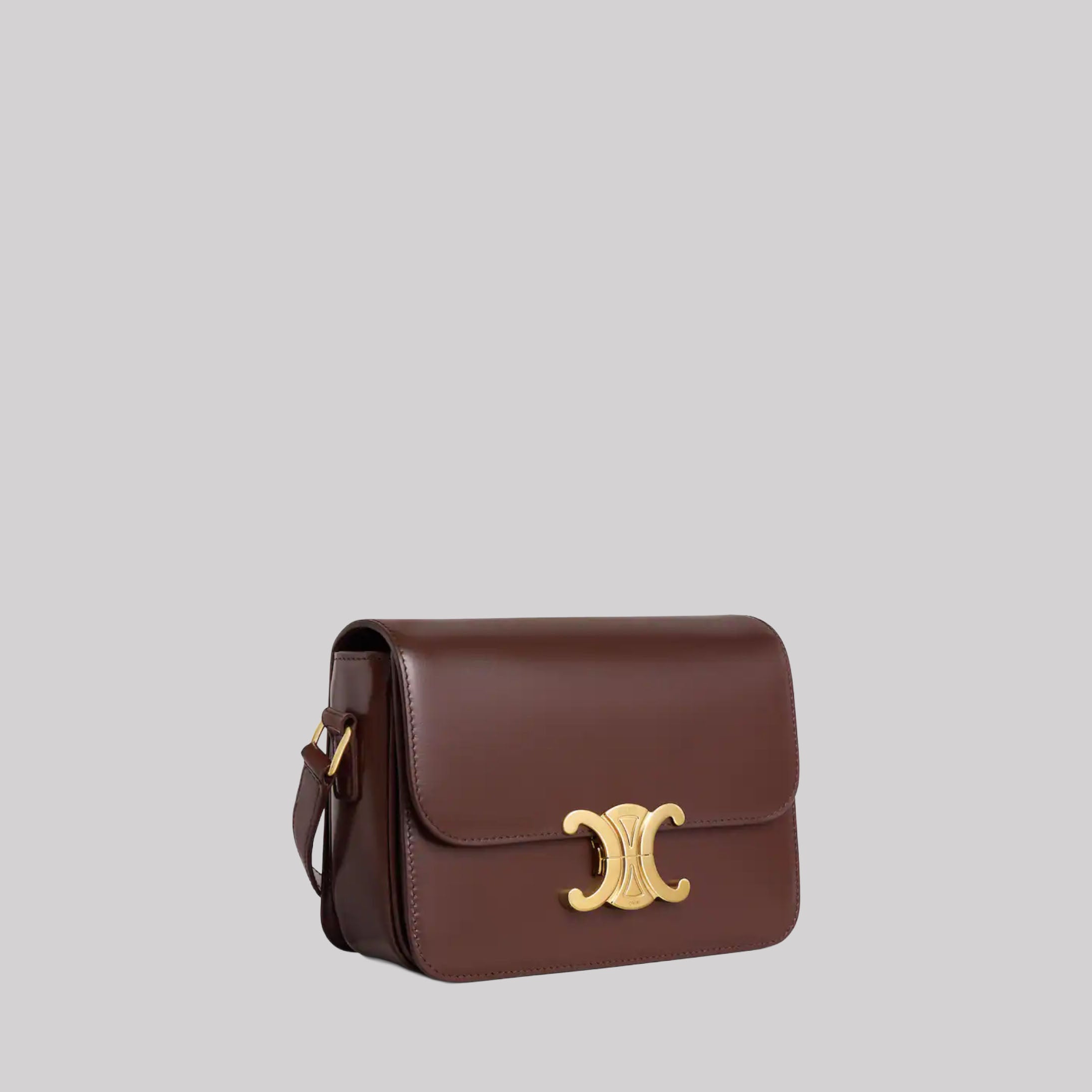 Teen Triomphe Bag In Shiny Calfskin