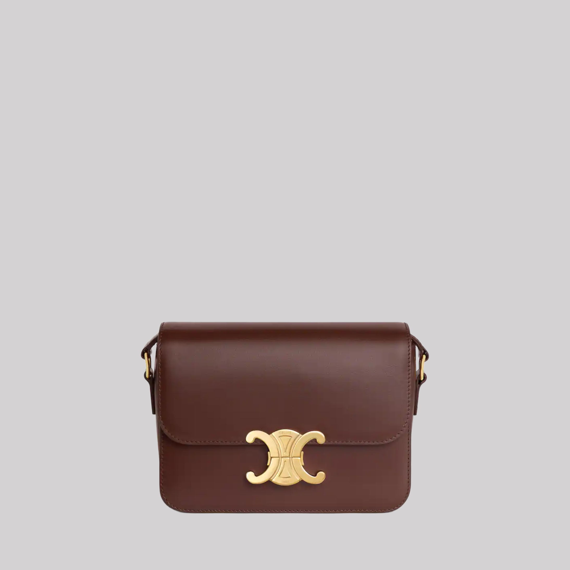 Teen Triomphe Bag In Shiny Calfskin