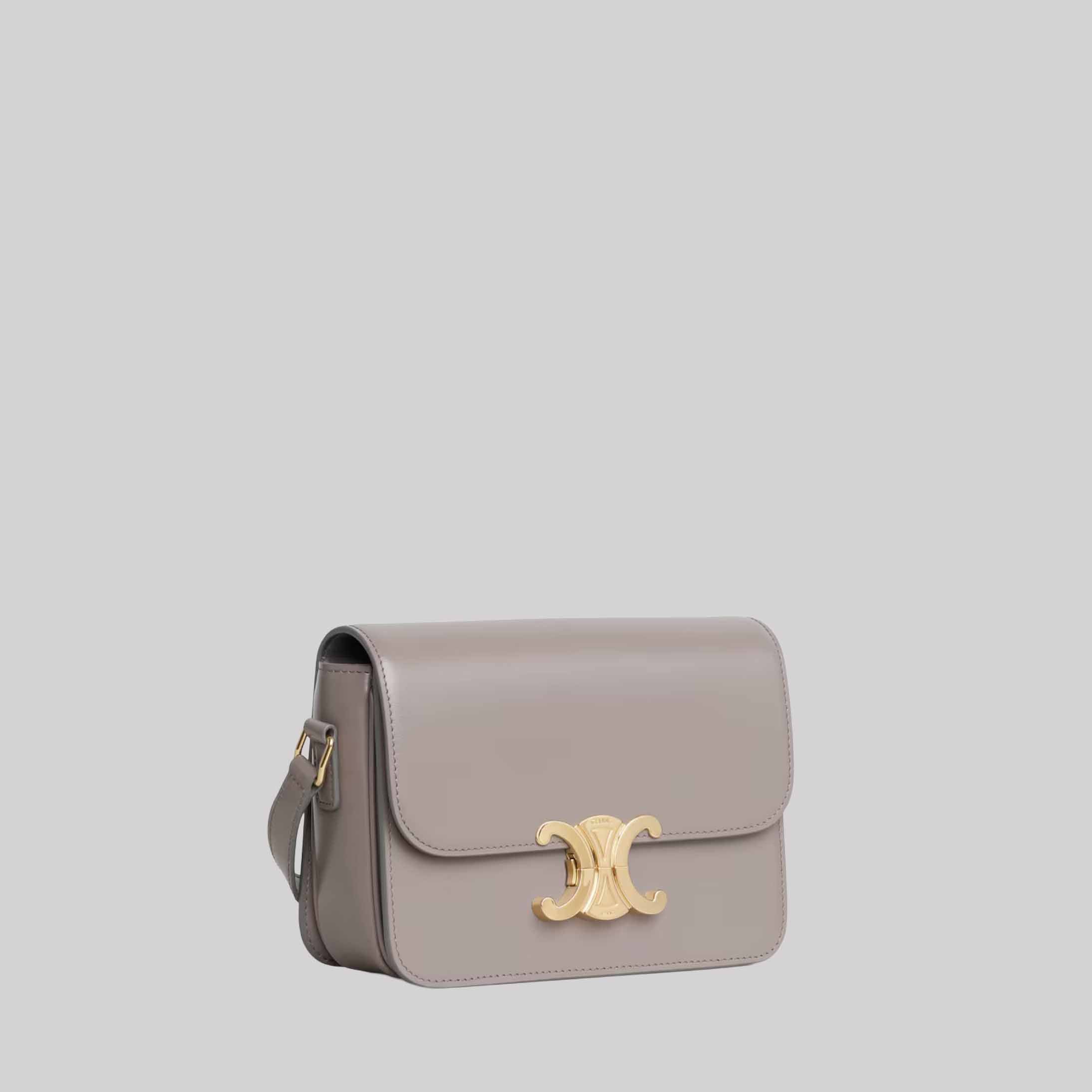 Teen Triomphe Bag In Shiny Calfskin