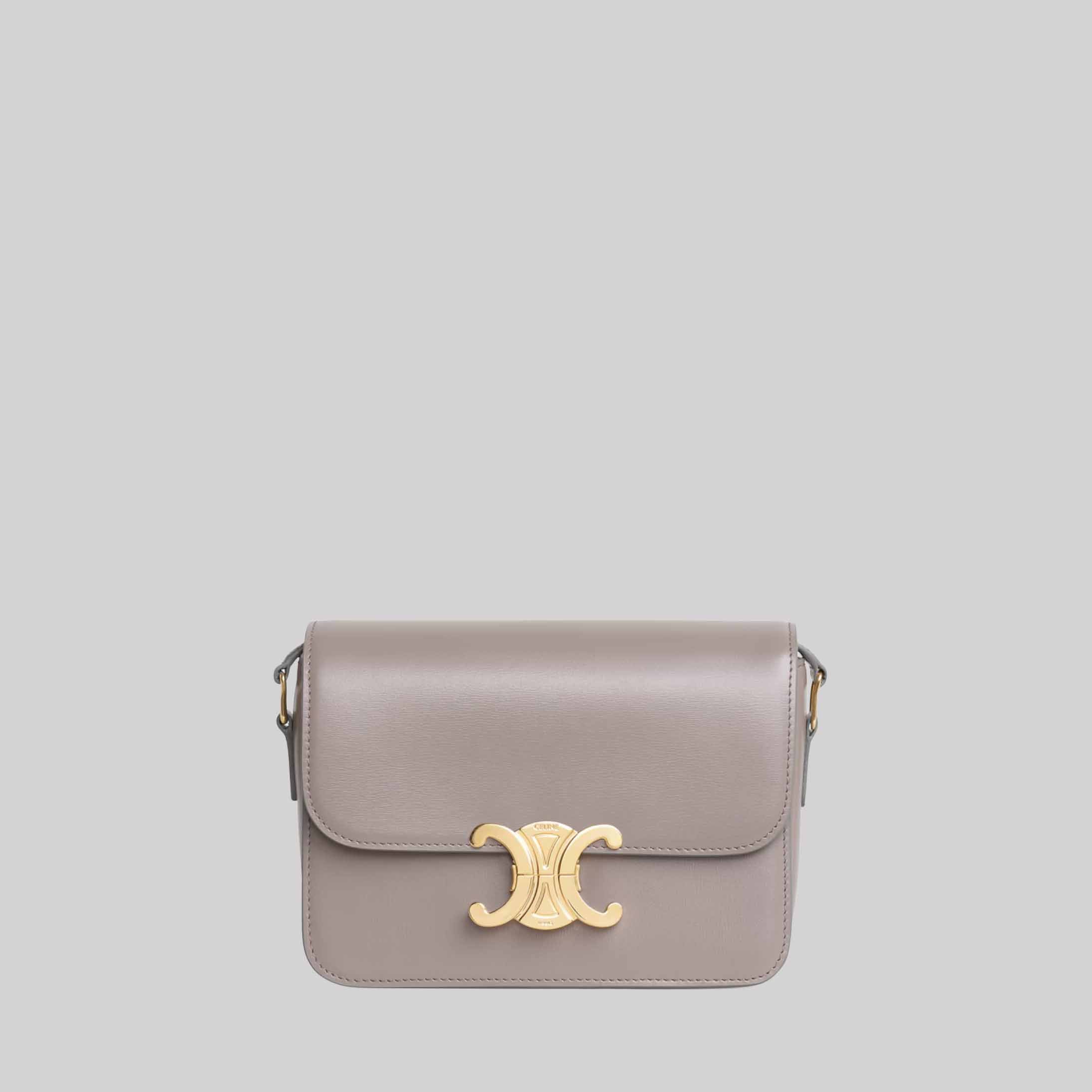 Teen Triomphe Bag In Shiny Calfskin