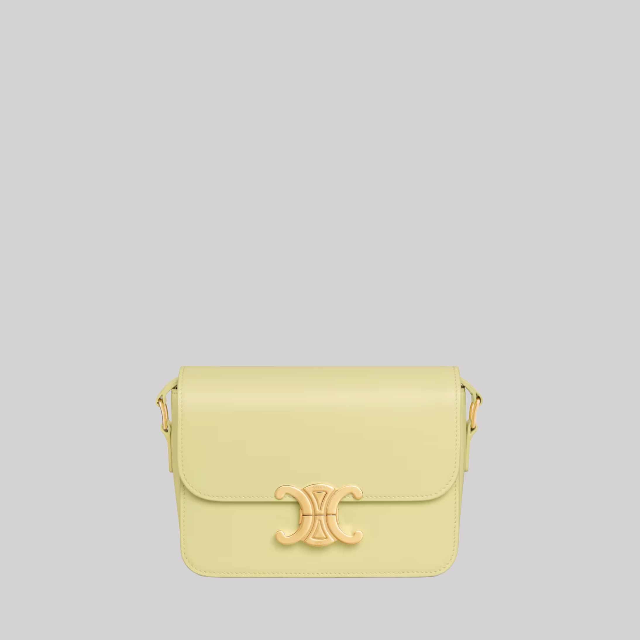 Teen Triomphe Bag In Shiny Calfskin
