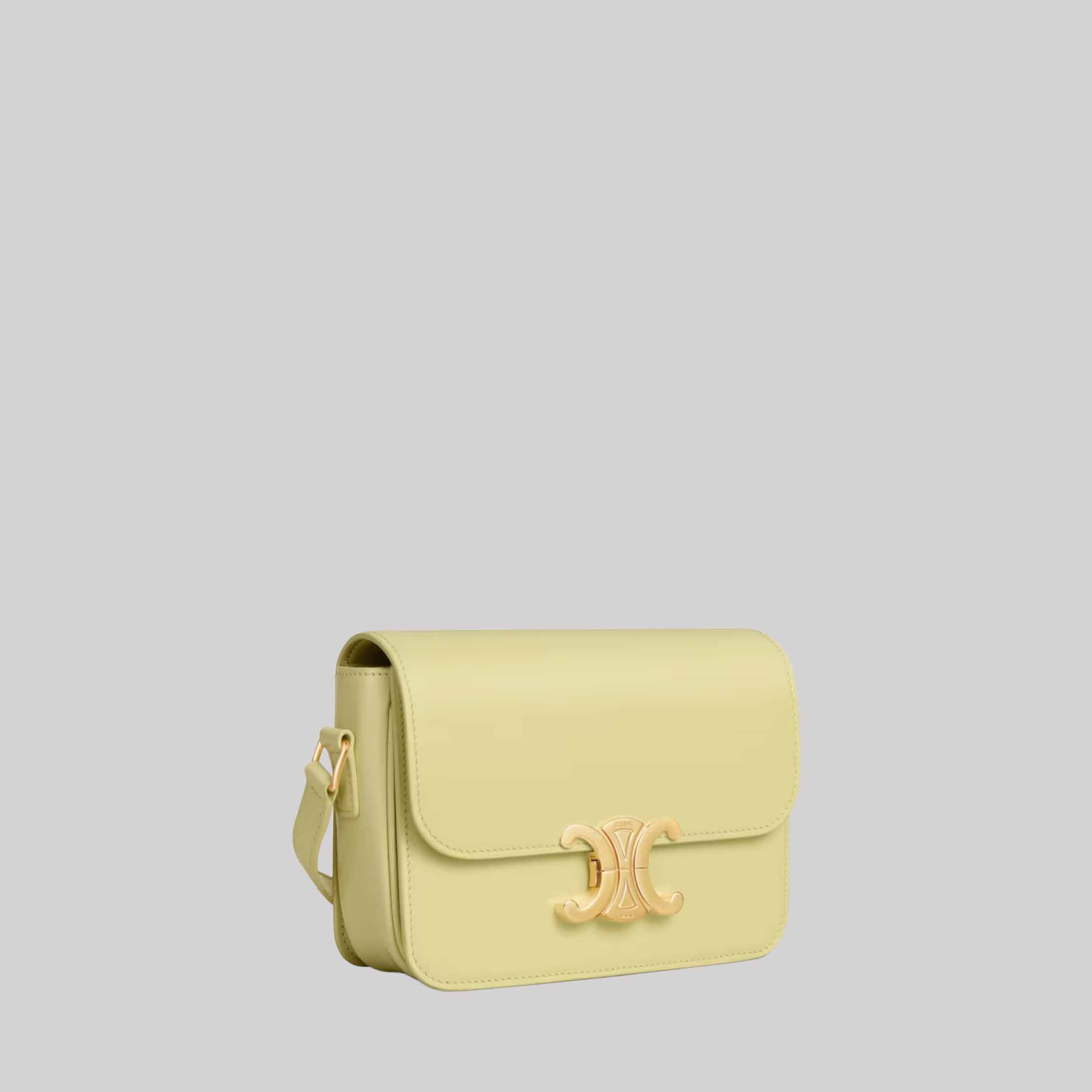 Teen Triomphe Bag In Shiny Calfskin