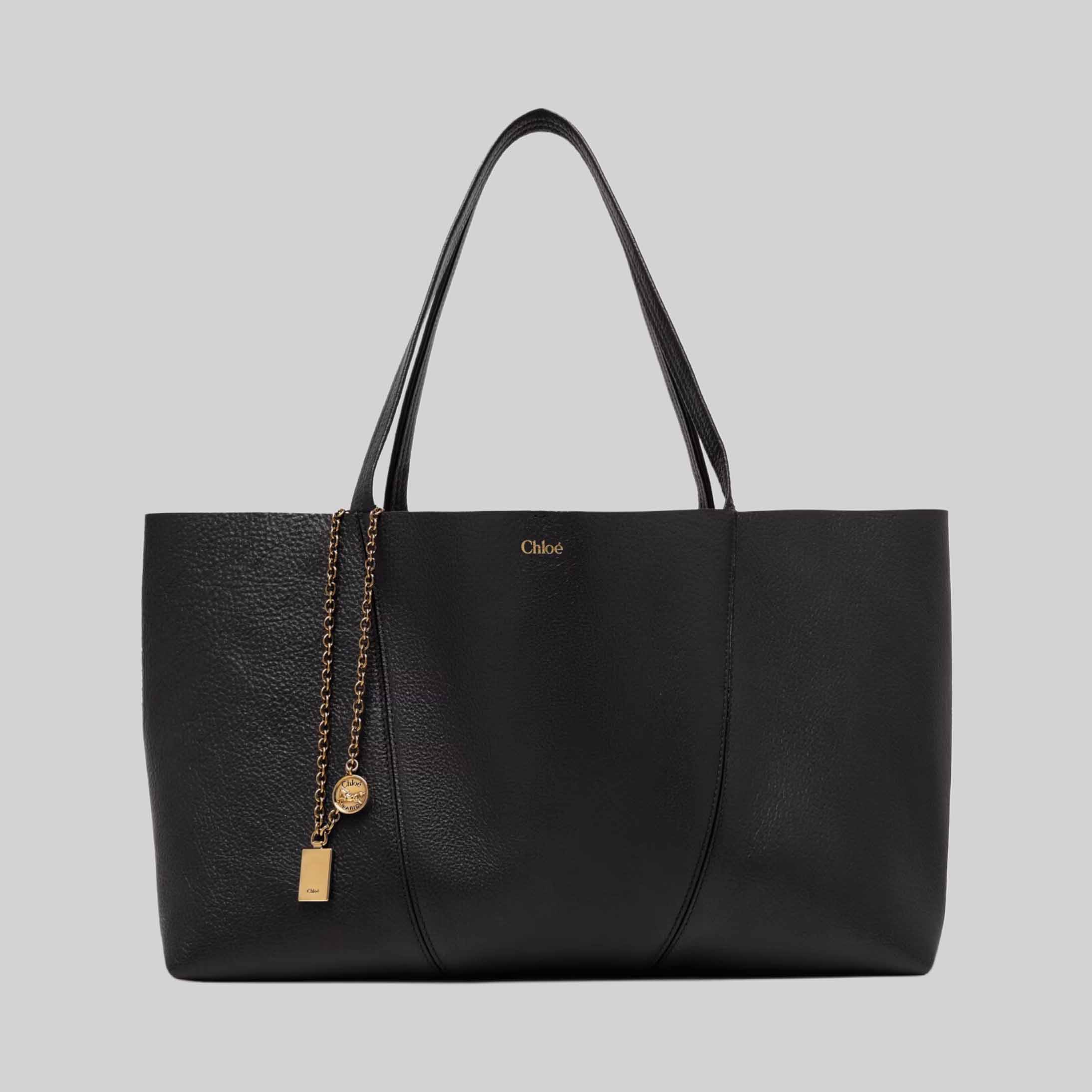 Chloé Spin East-West Tote Bag In Grained Leather