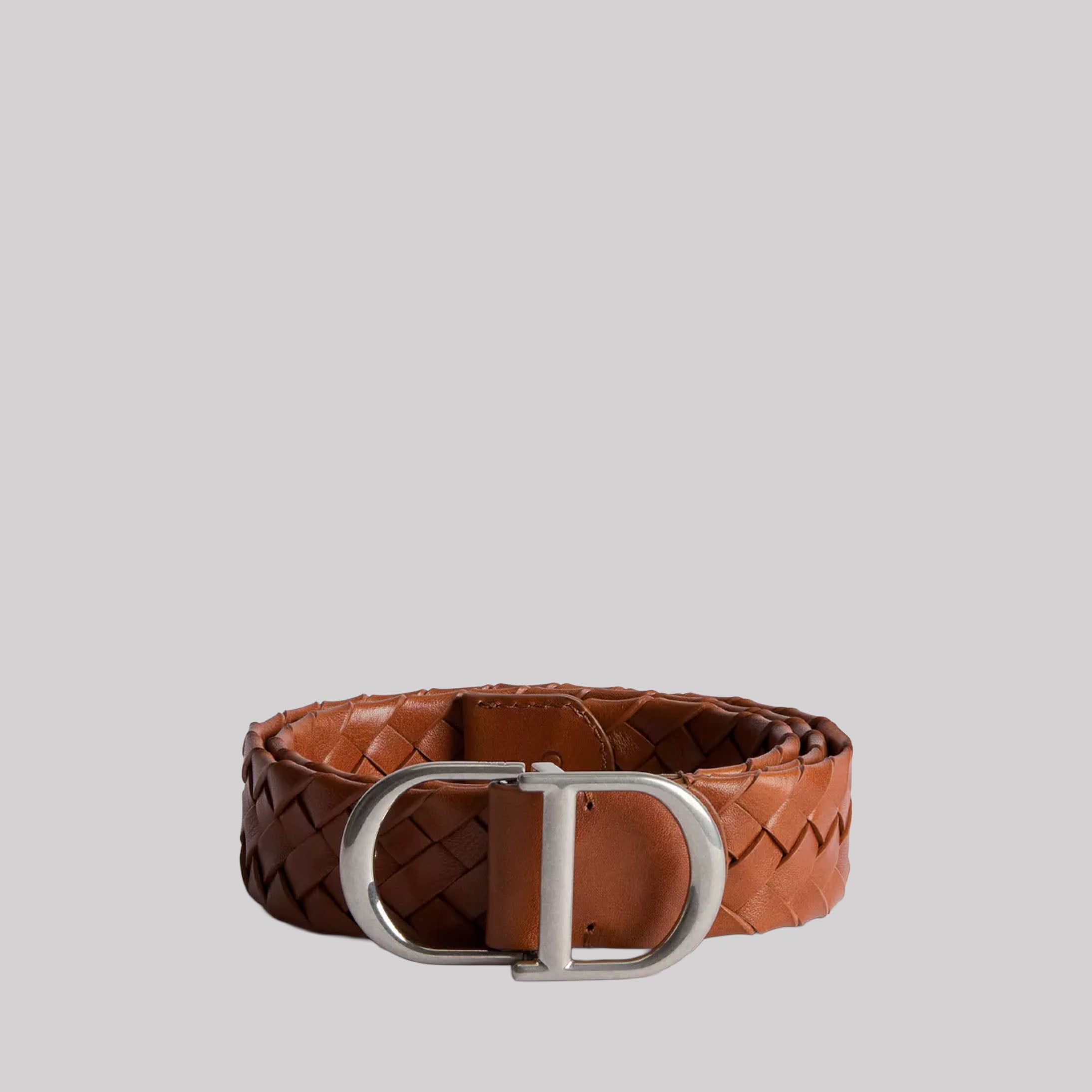 CD Belt Woven Taurillon Leather, 35 MM