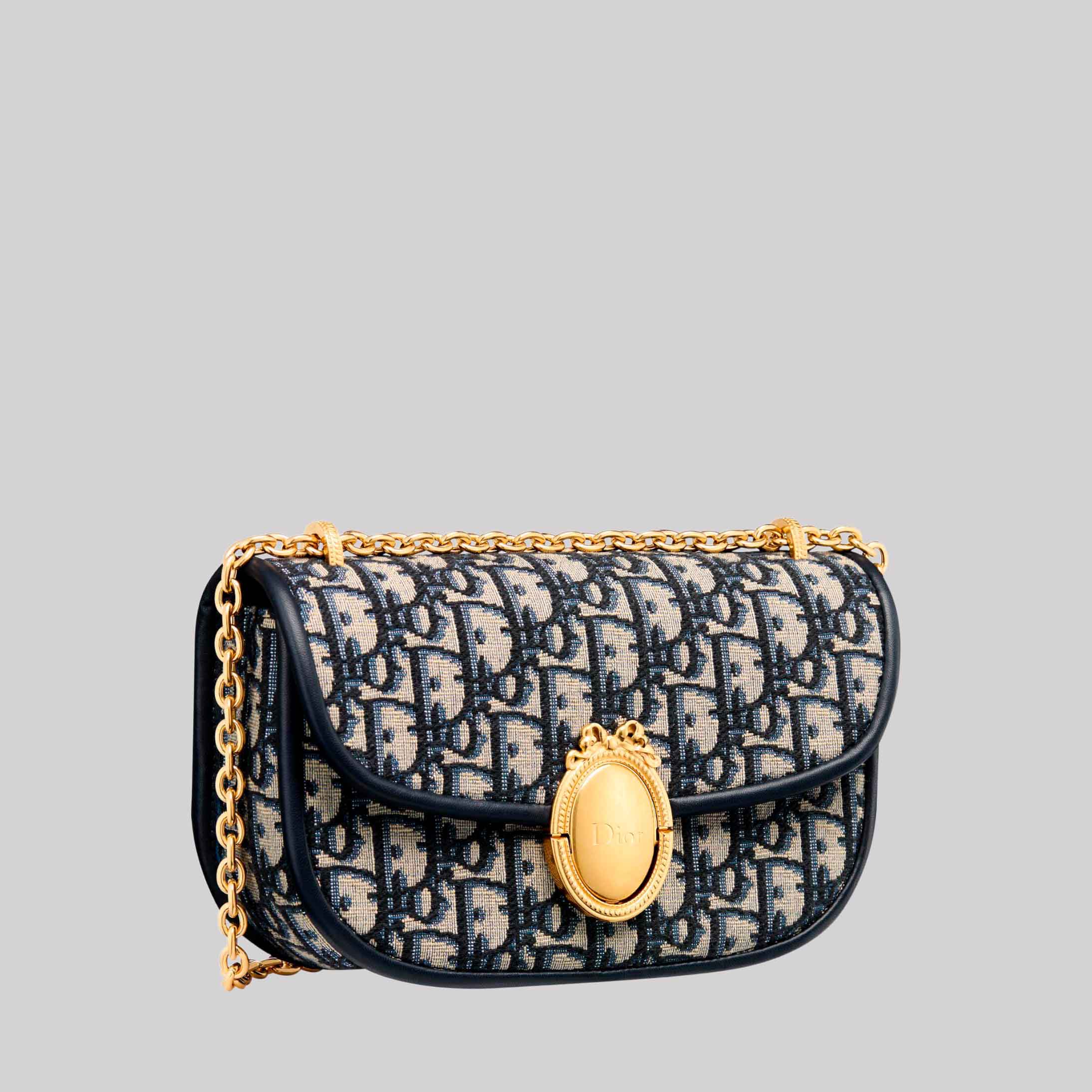 Small Dior Médaillon Flap Bag with Chain