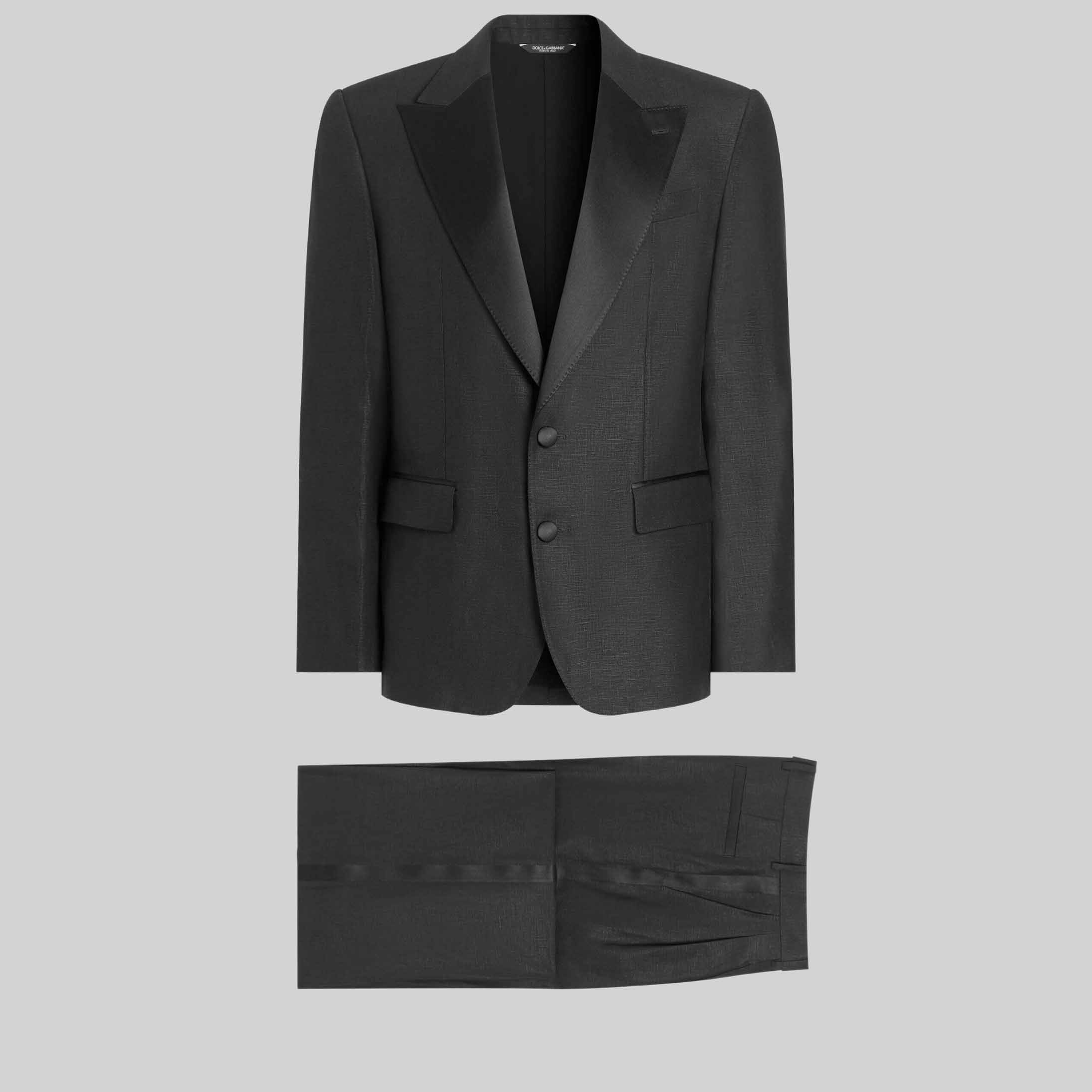 Single-Breasted Suit In Linen Canvas
