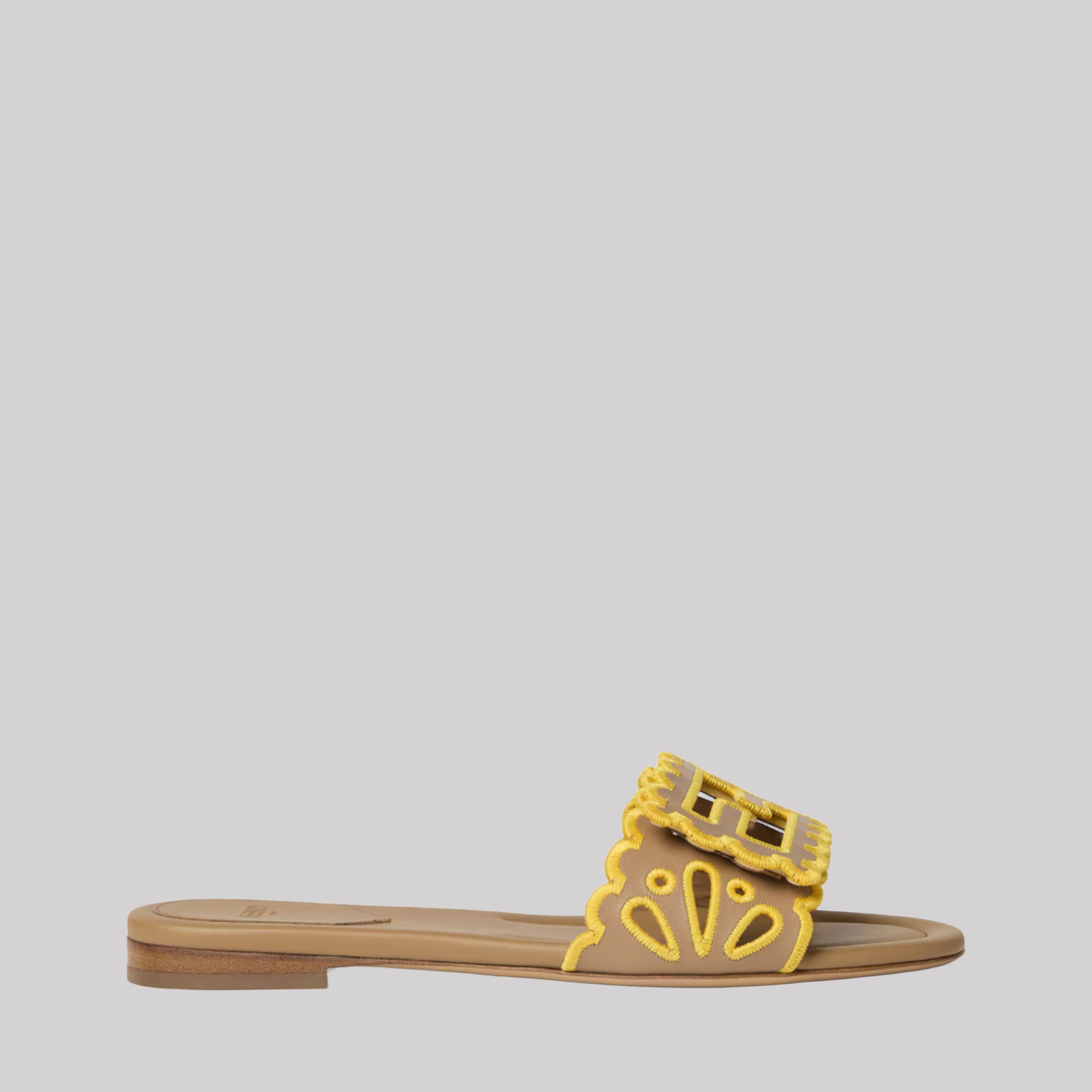 Baguette Nappa Leather Slides