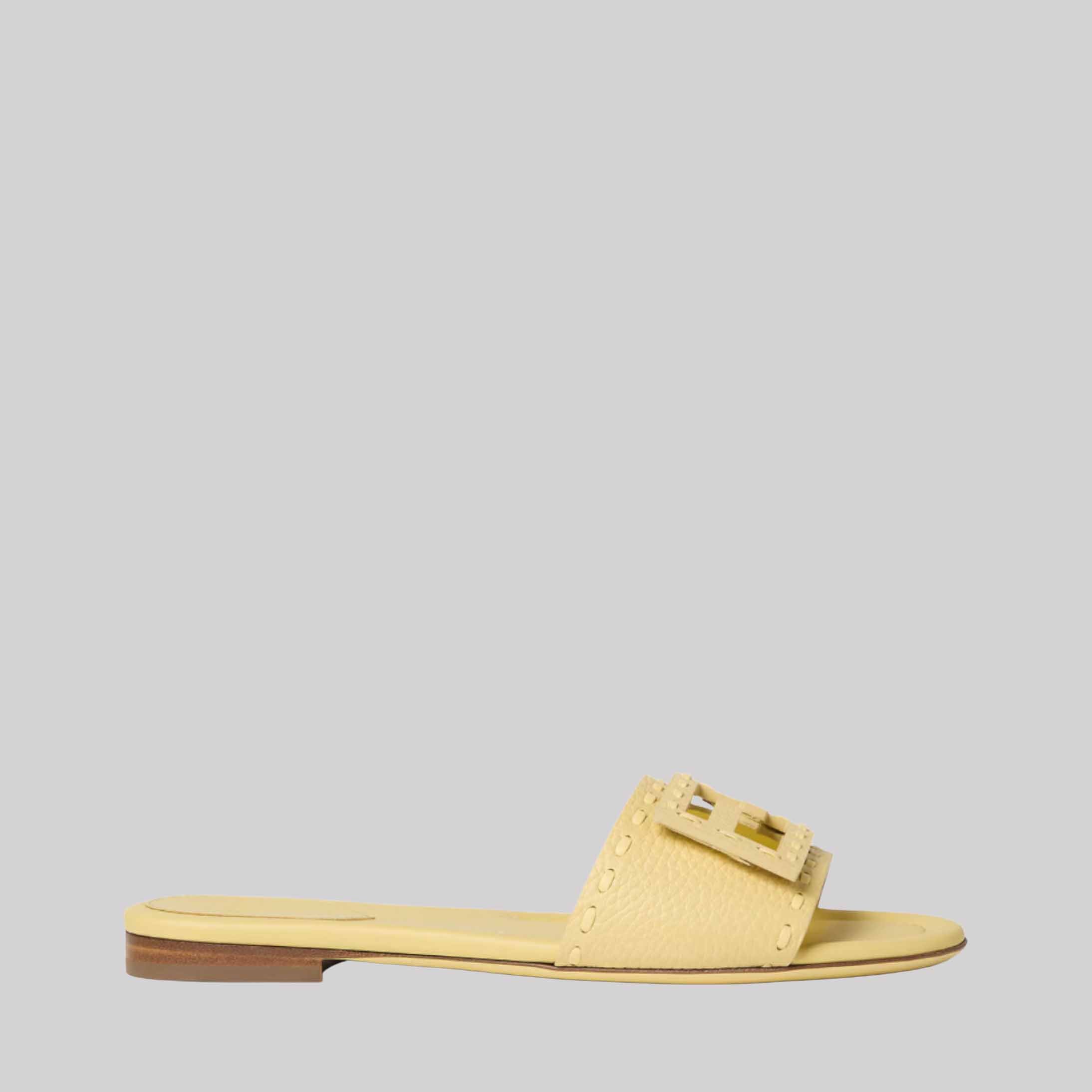 Baguette Leather Slides