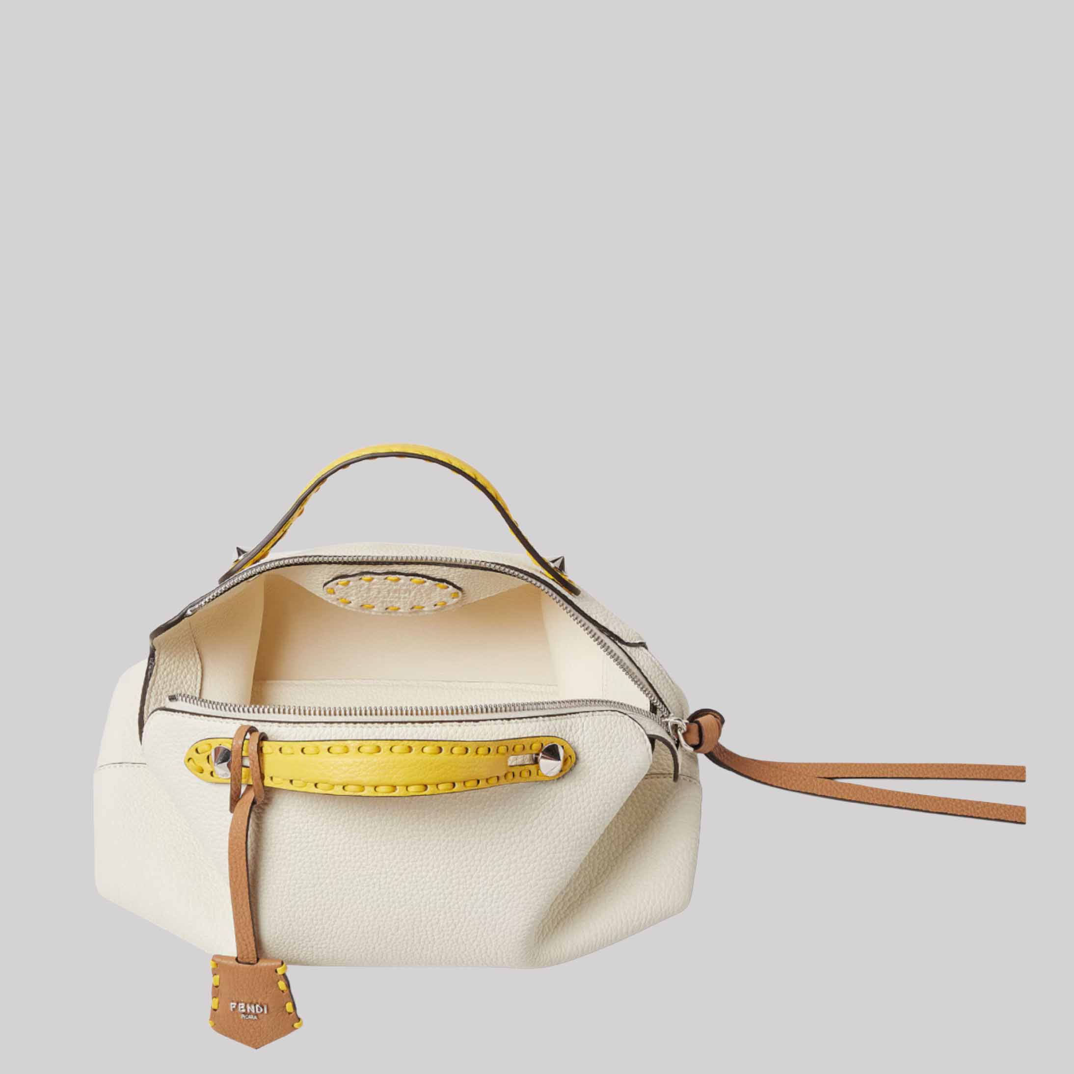 By The Way Selleria Medium Multicolor Selleria Bag With 192 Hand-Sewn Topstitches
