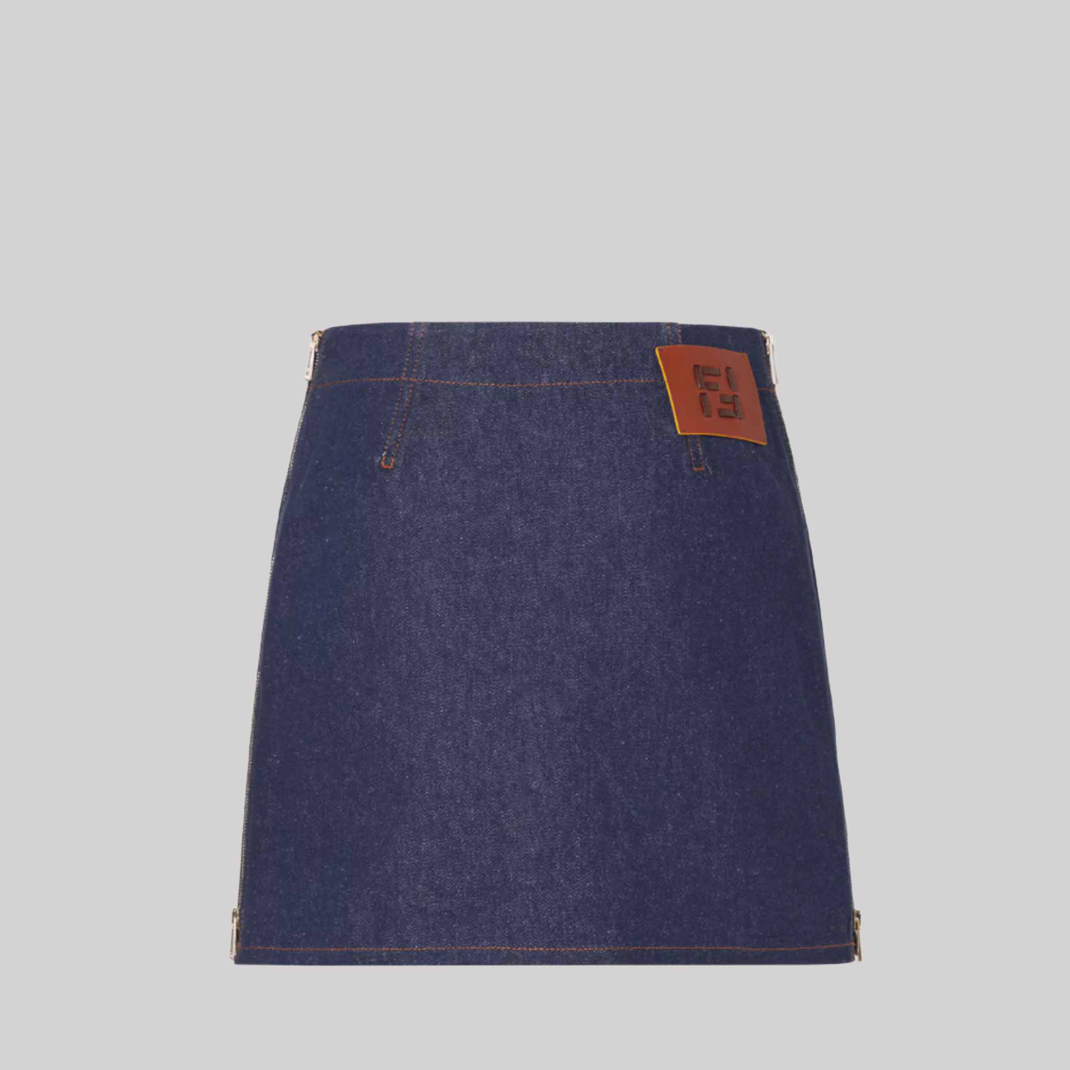 Skirt Navy Blue Denim Mini Skirt