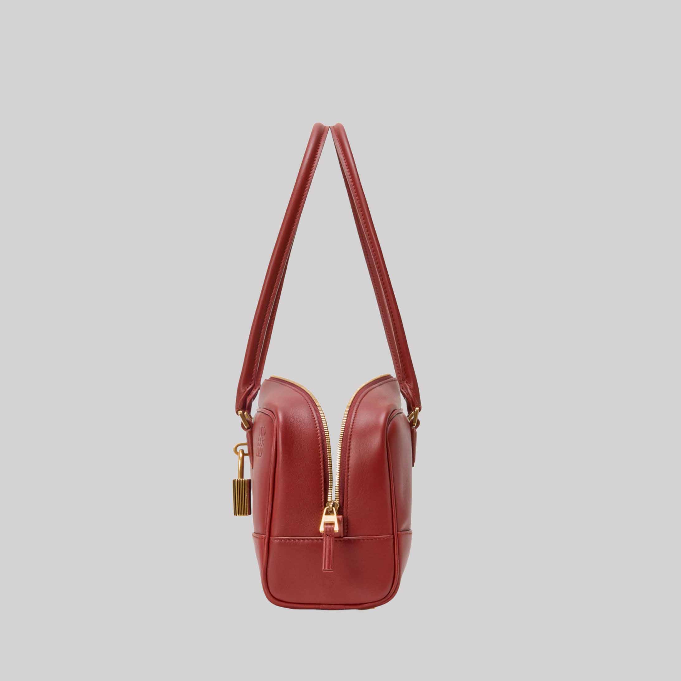 Amazona 31 Cropped Bag In Shiny Calfskin