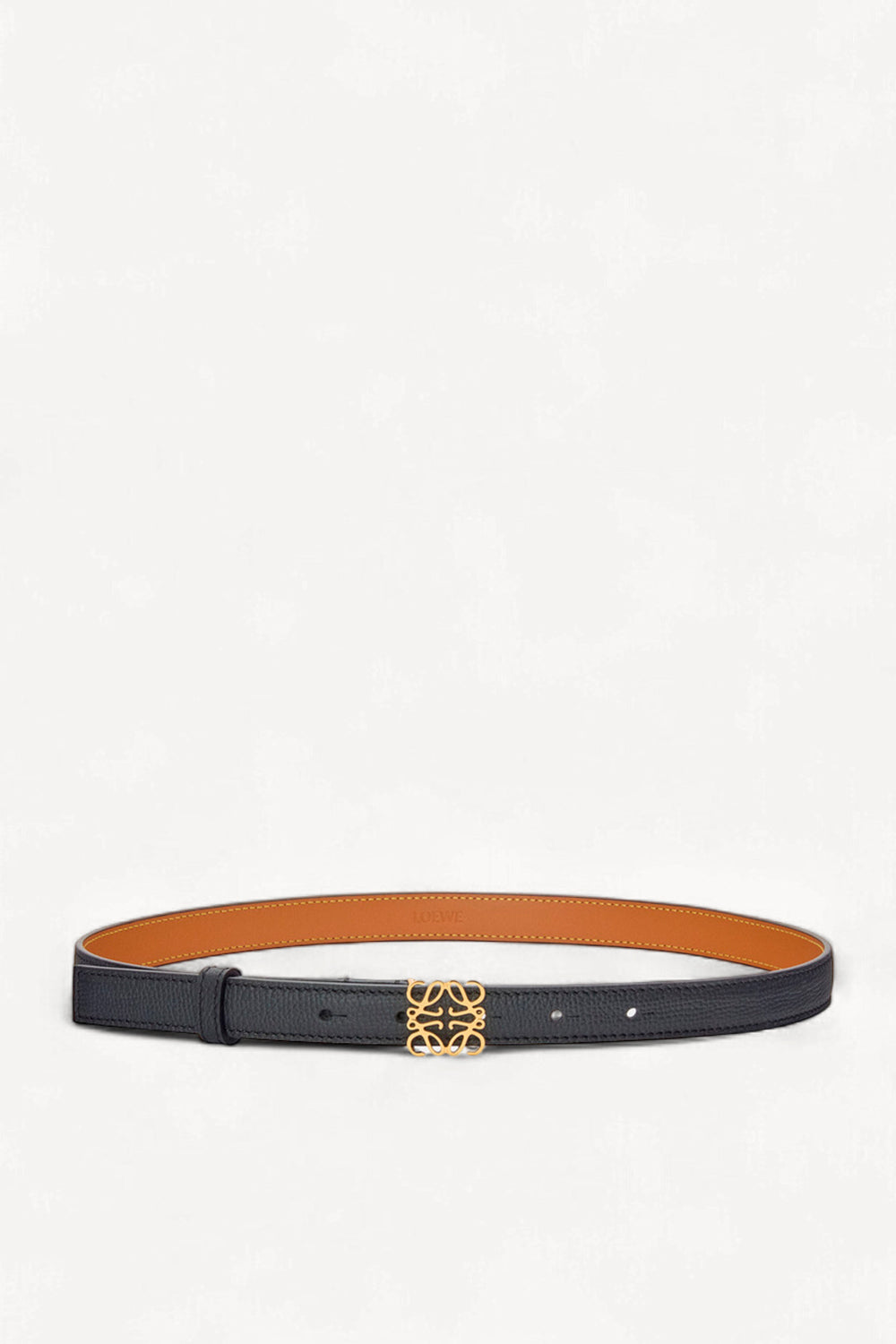 Anagram Belt In Pebble Grain Calfskin