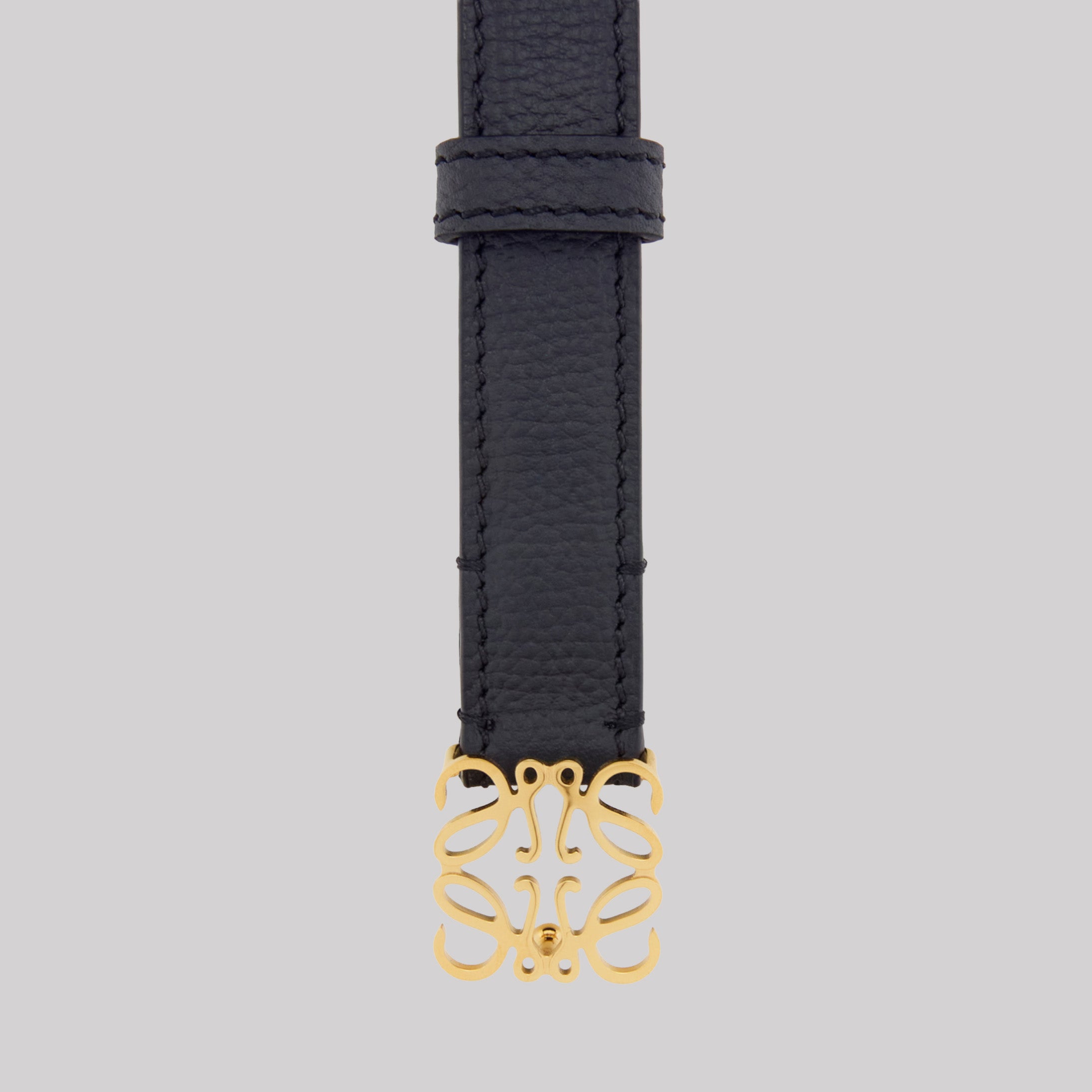 Anagram Belt In Pebble Grain Calfskin