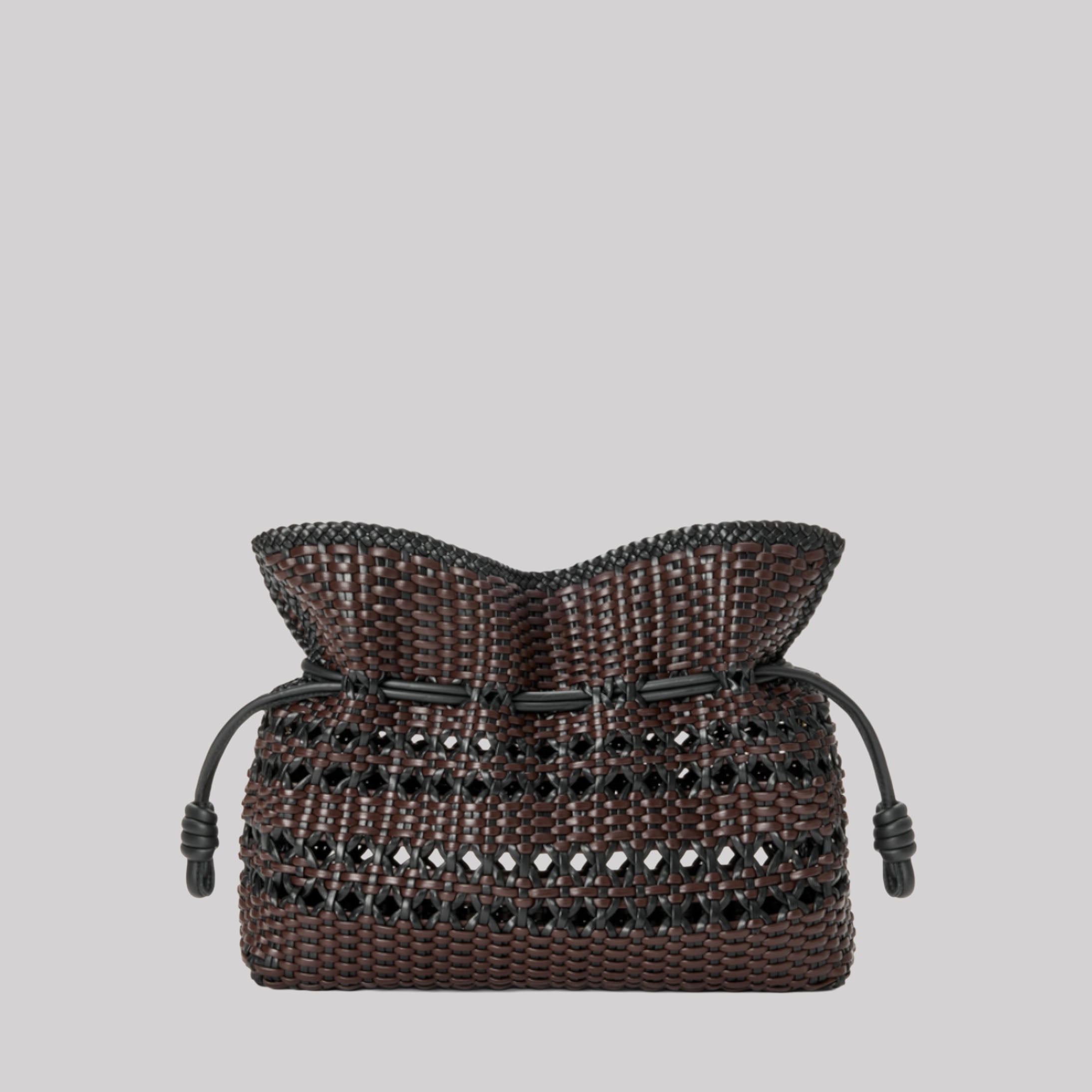 Medium Flamenco Clutch In Woven Nappa Calfskin
