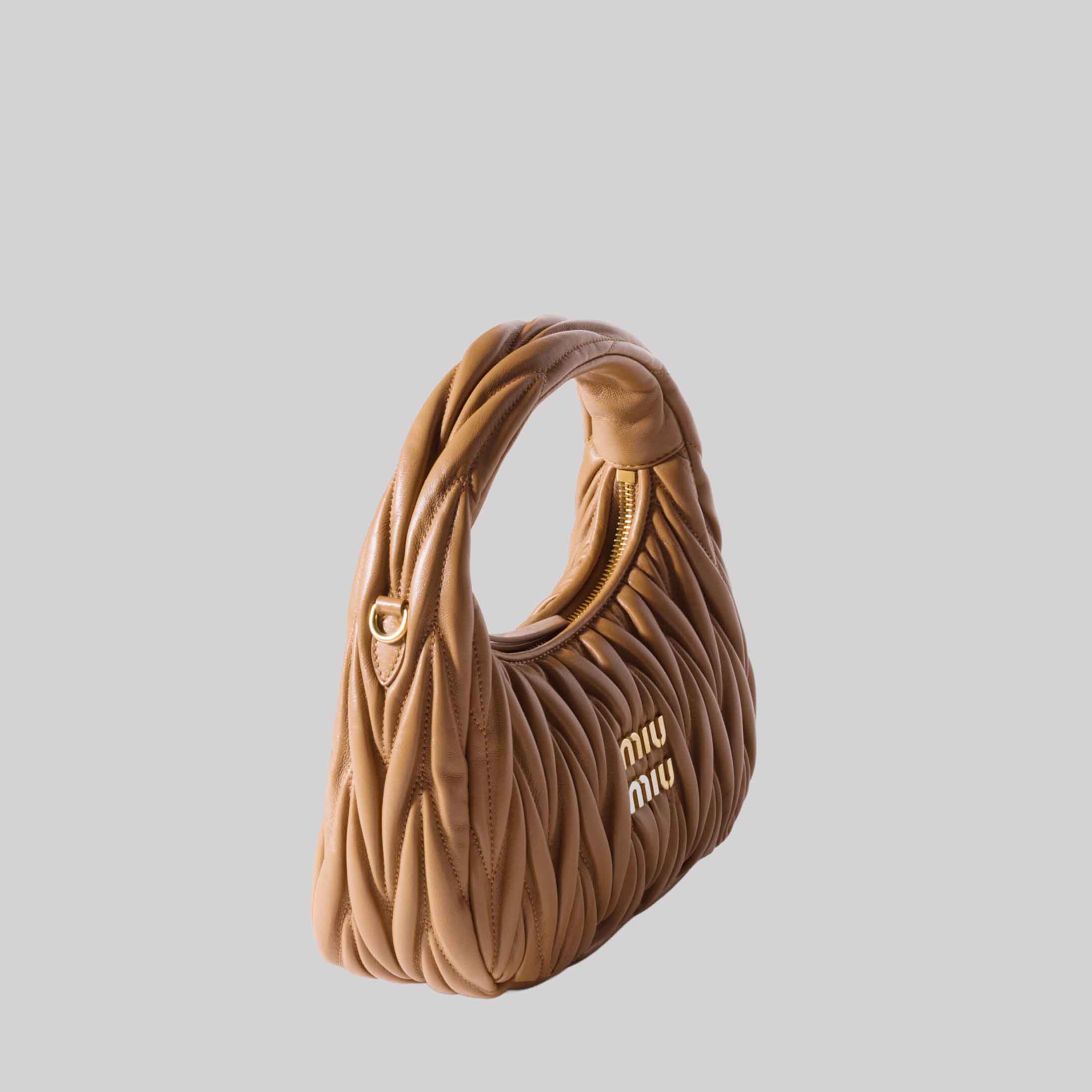 Wander Matelassé Nappa Leather Hobo Bag
