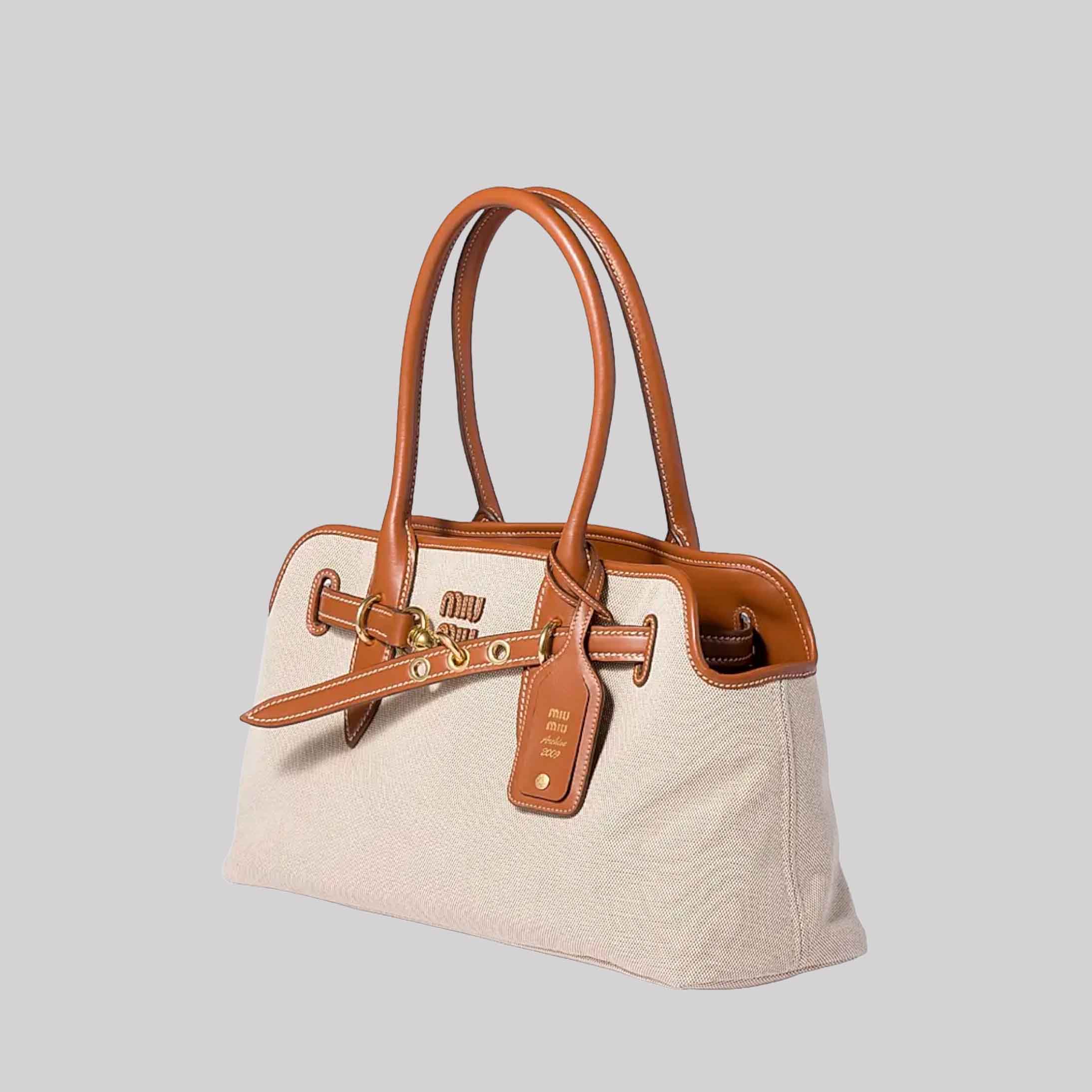 Aventure Canvas and Leather Shoulder Bag