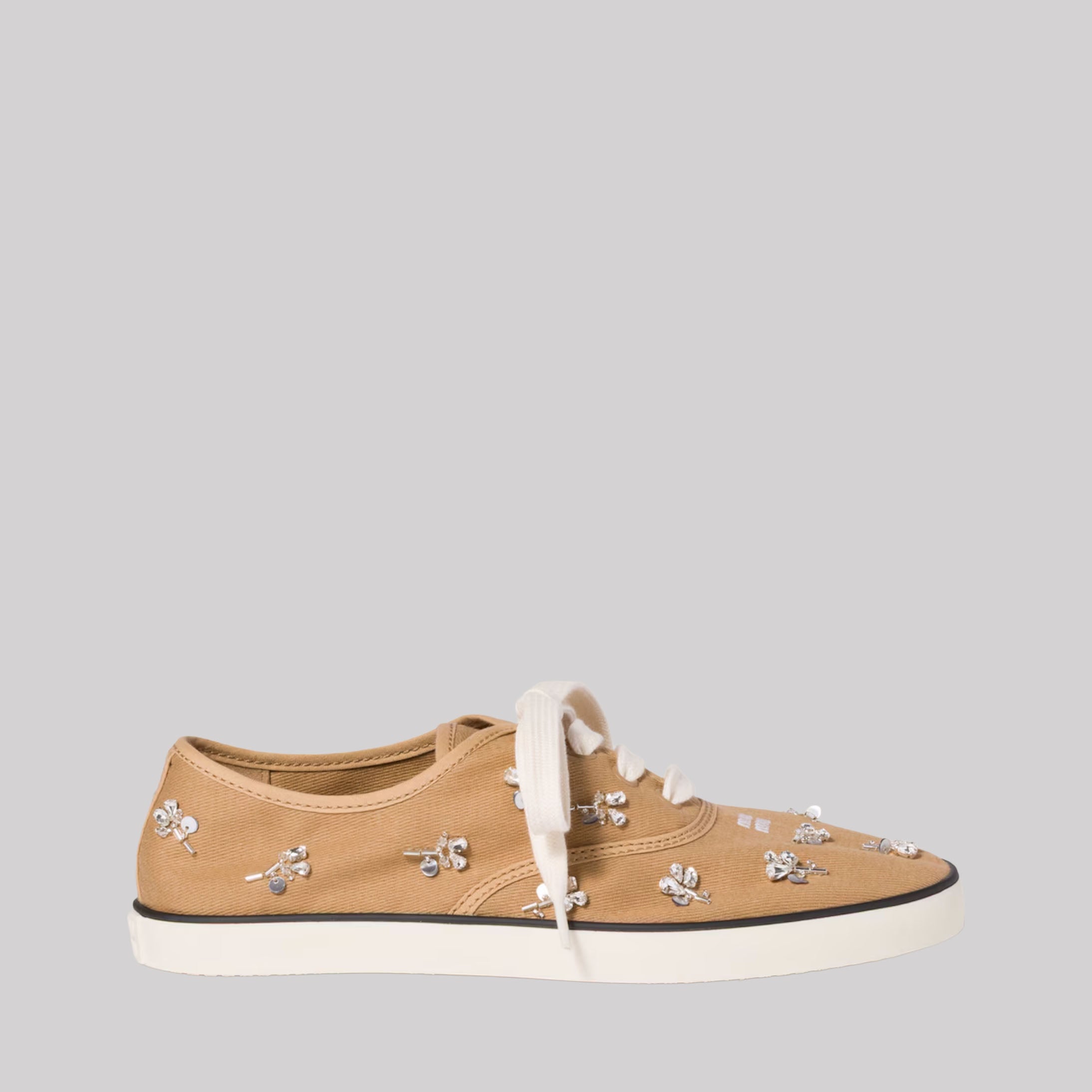 Embroidered Drill Sneakers