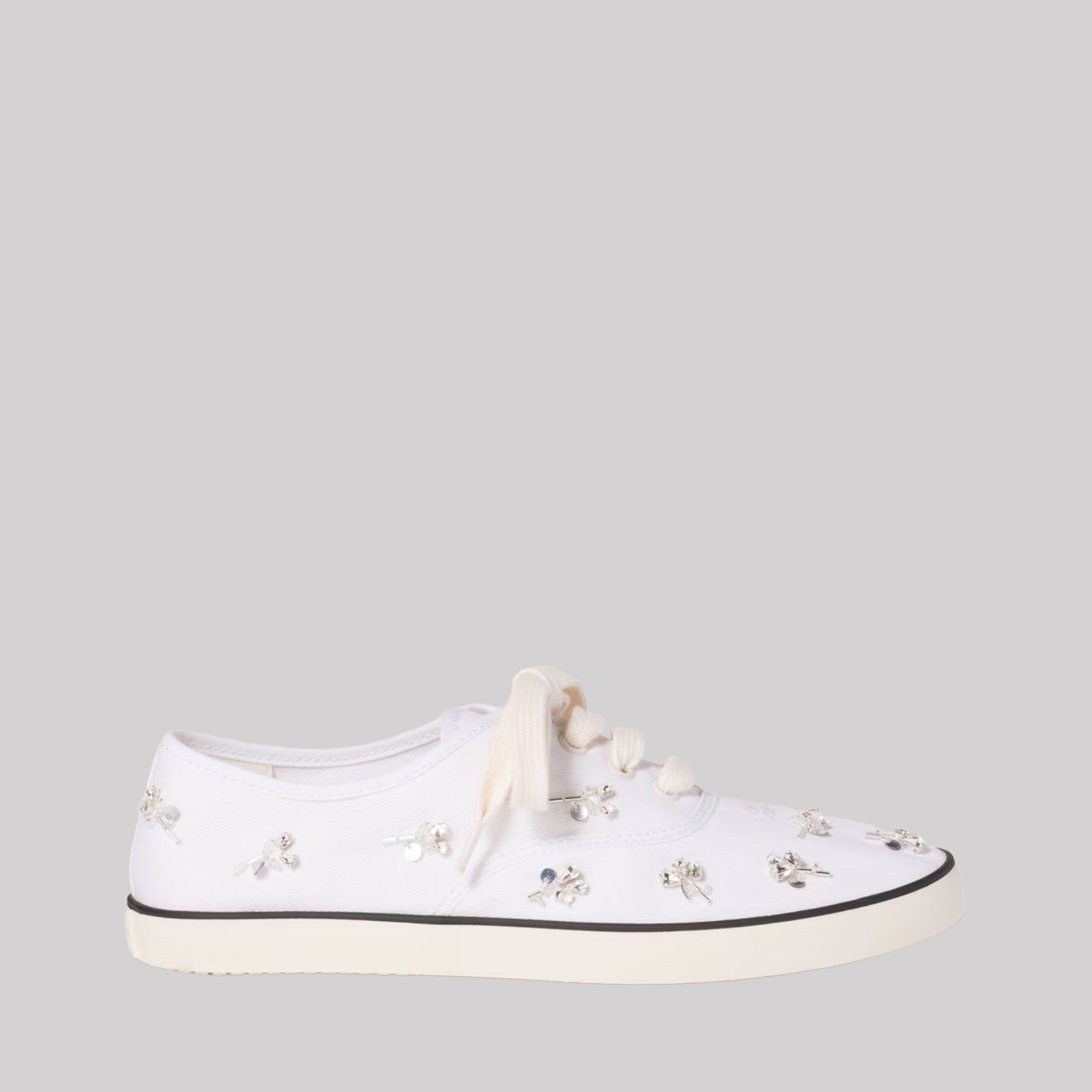 Embroidered Drill Sneakers