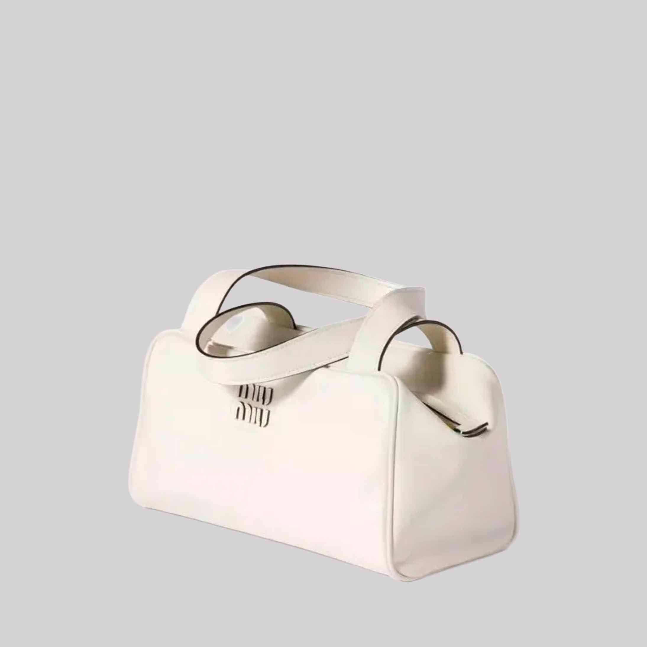 Leather Top-Handle Zip Tote Bag
