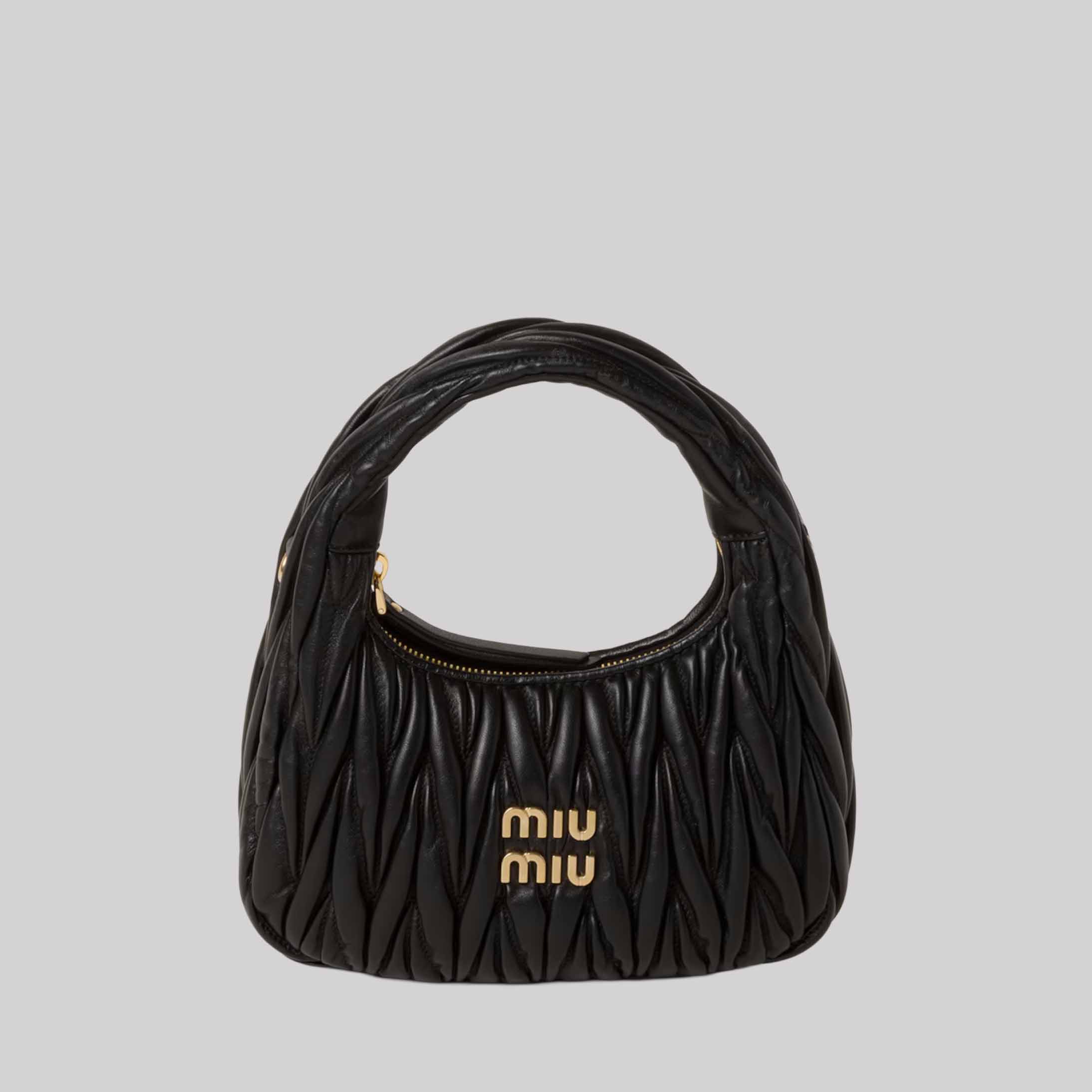 Wander Matelassé Nappa Leather Hobo Bag