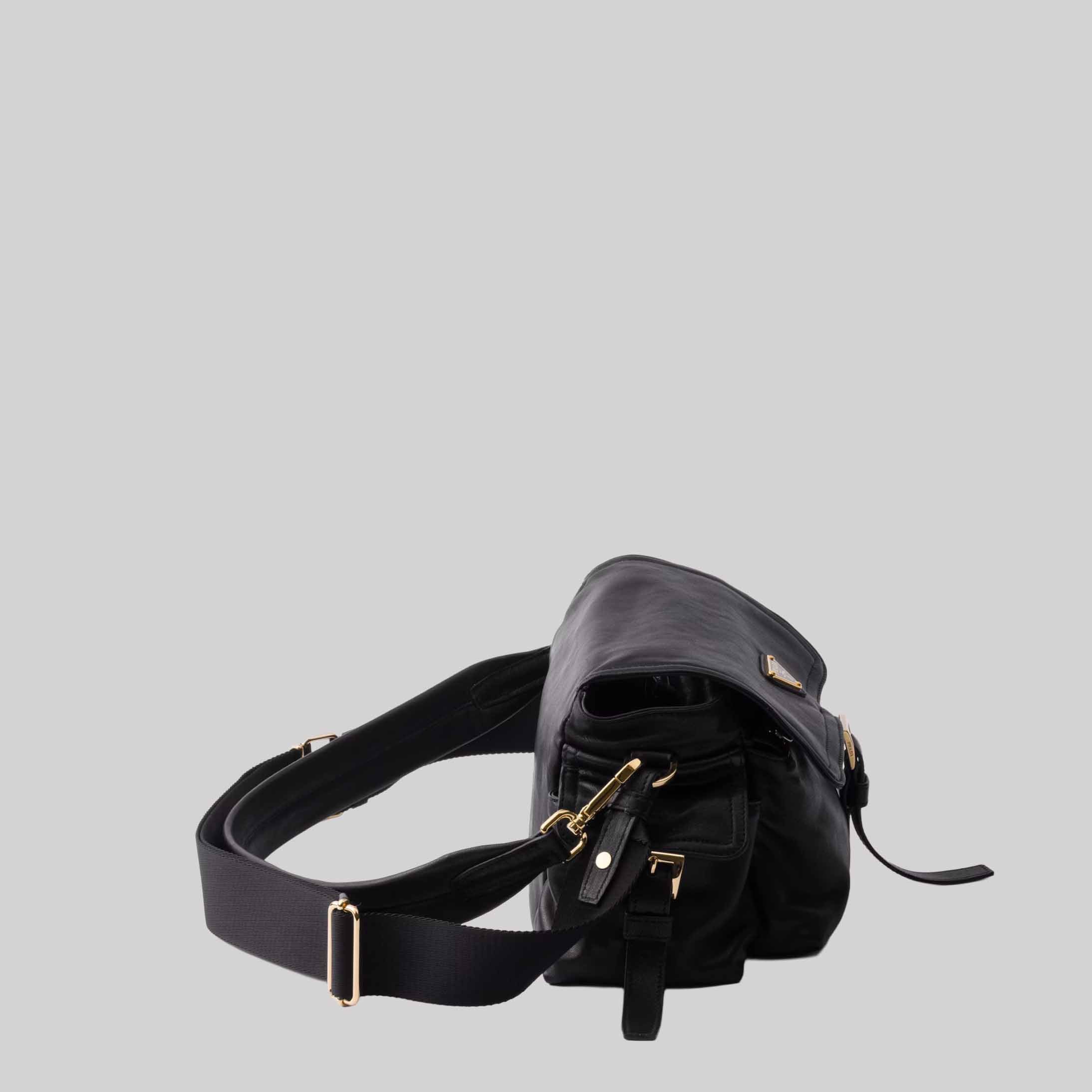 Explore Medium Nappa Leather Shoulder Bag With Flap