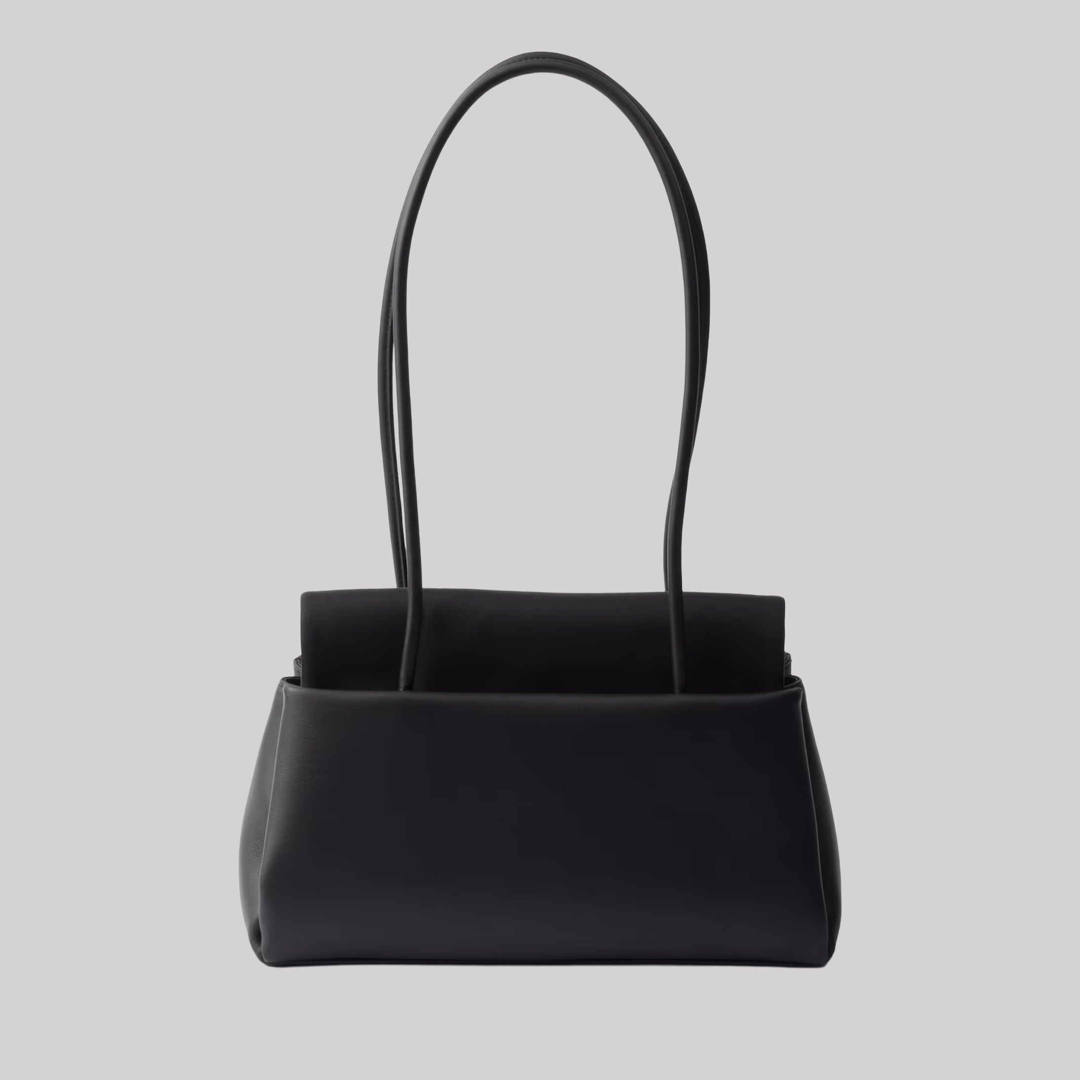 Prada Passage Medium Leather Bag With Re-Nylon Flap