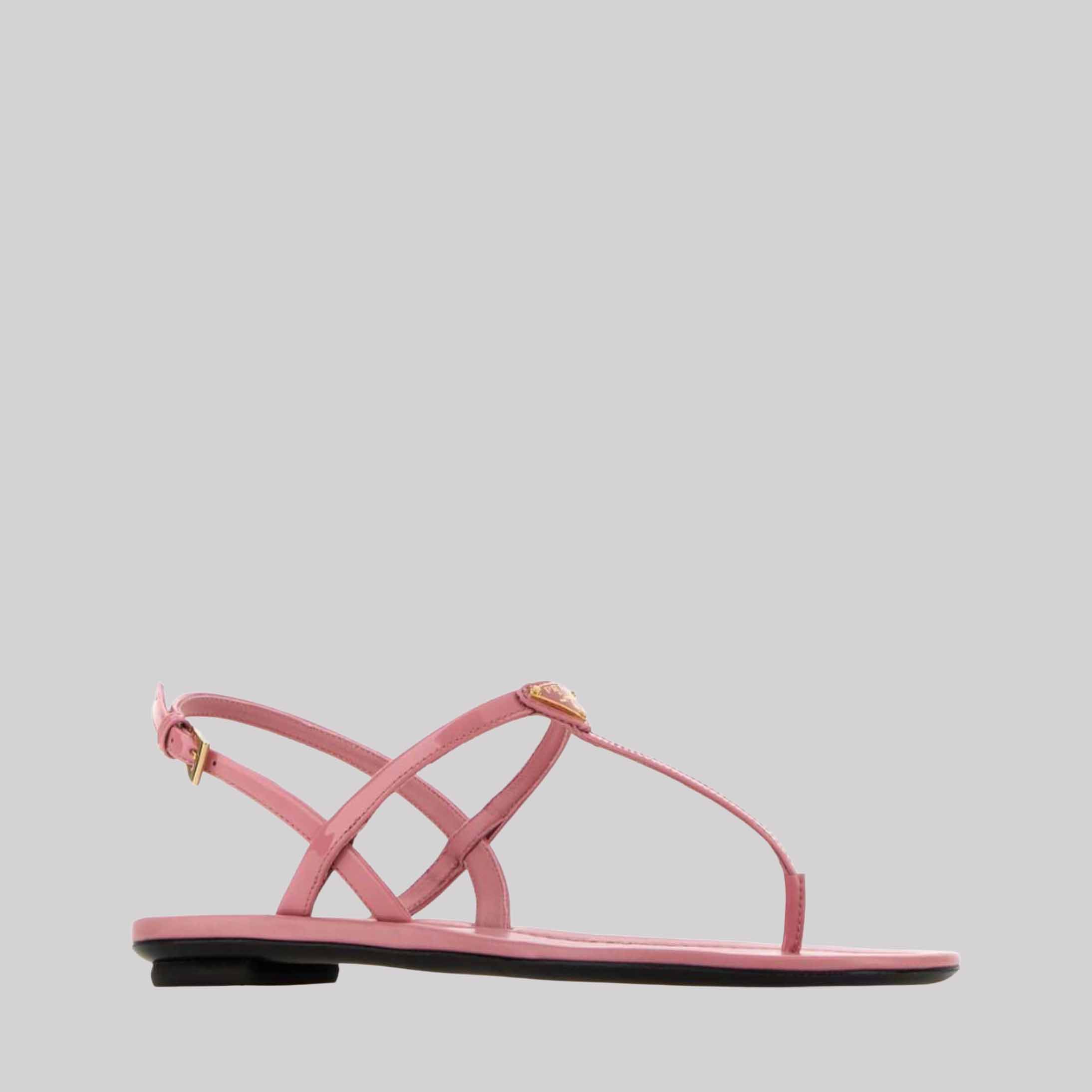 Patent Leather Thong Sandals
