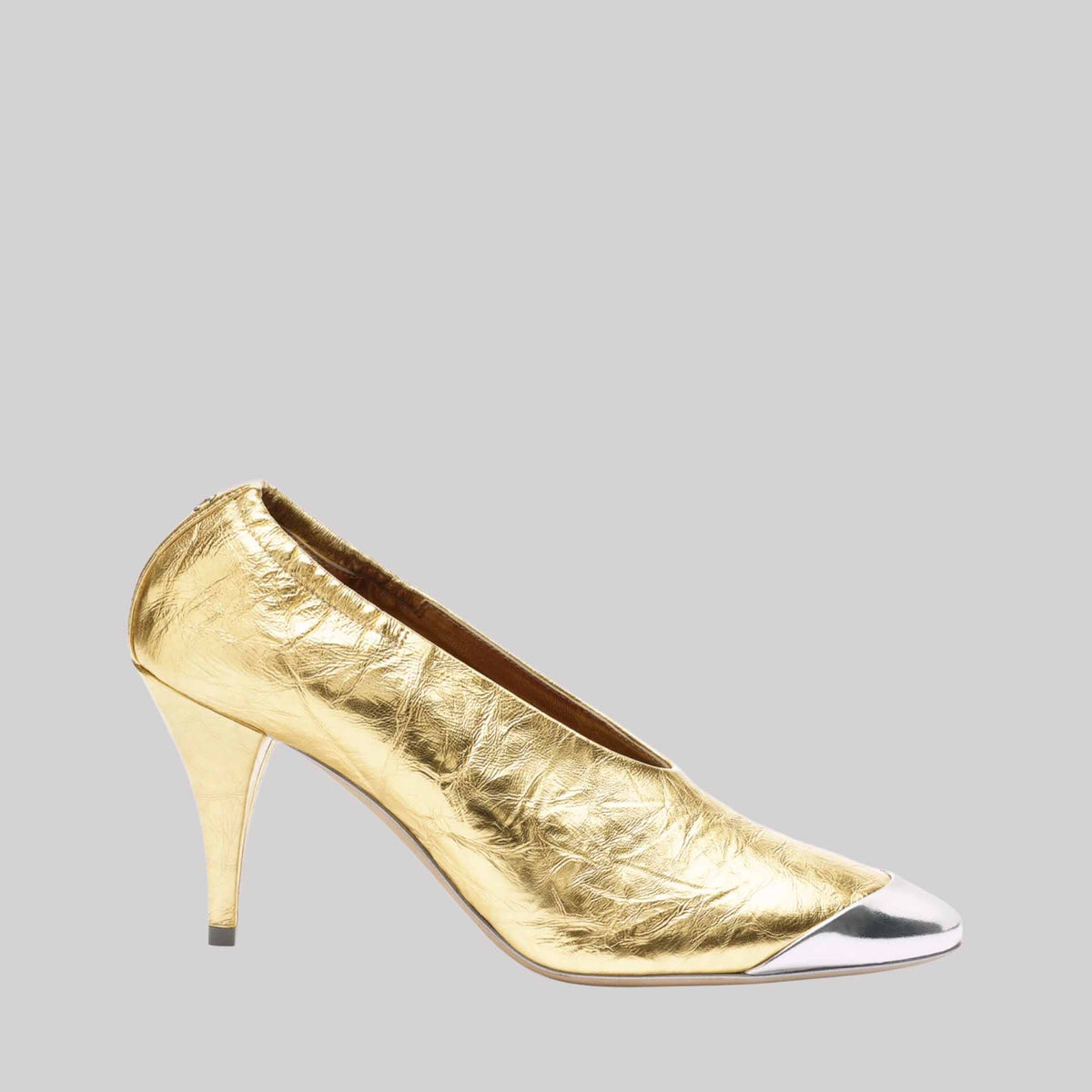 Pumps Crumpled Laminated Lambskin
