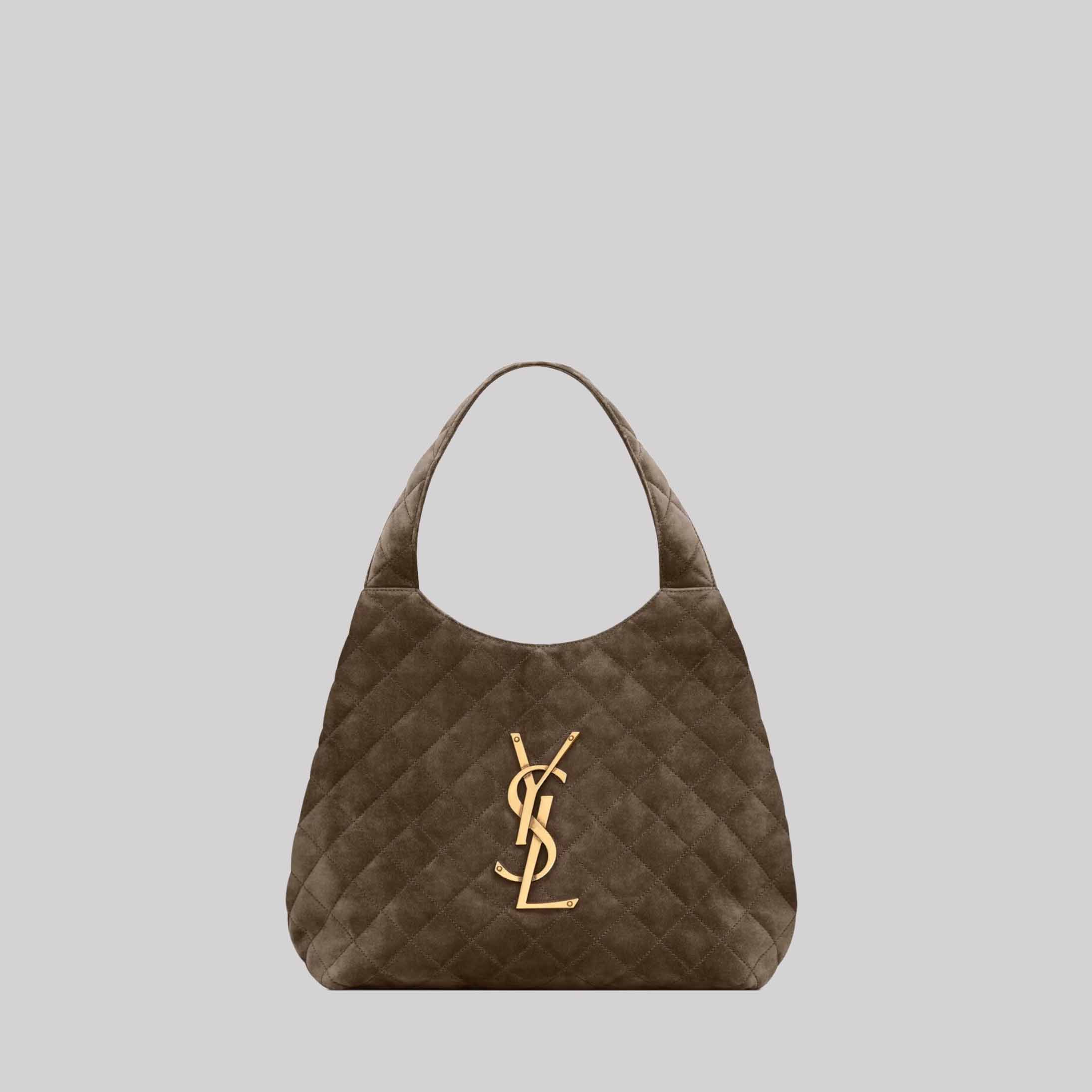 Icare Medium In Quilted Suede