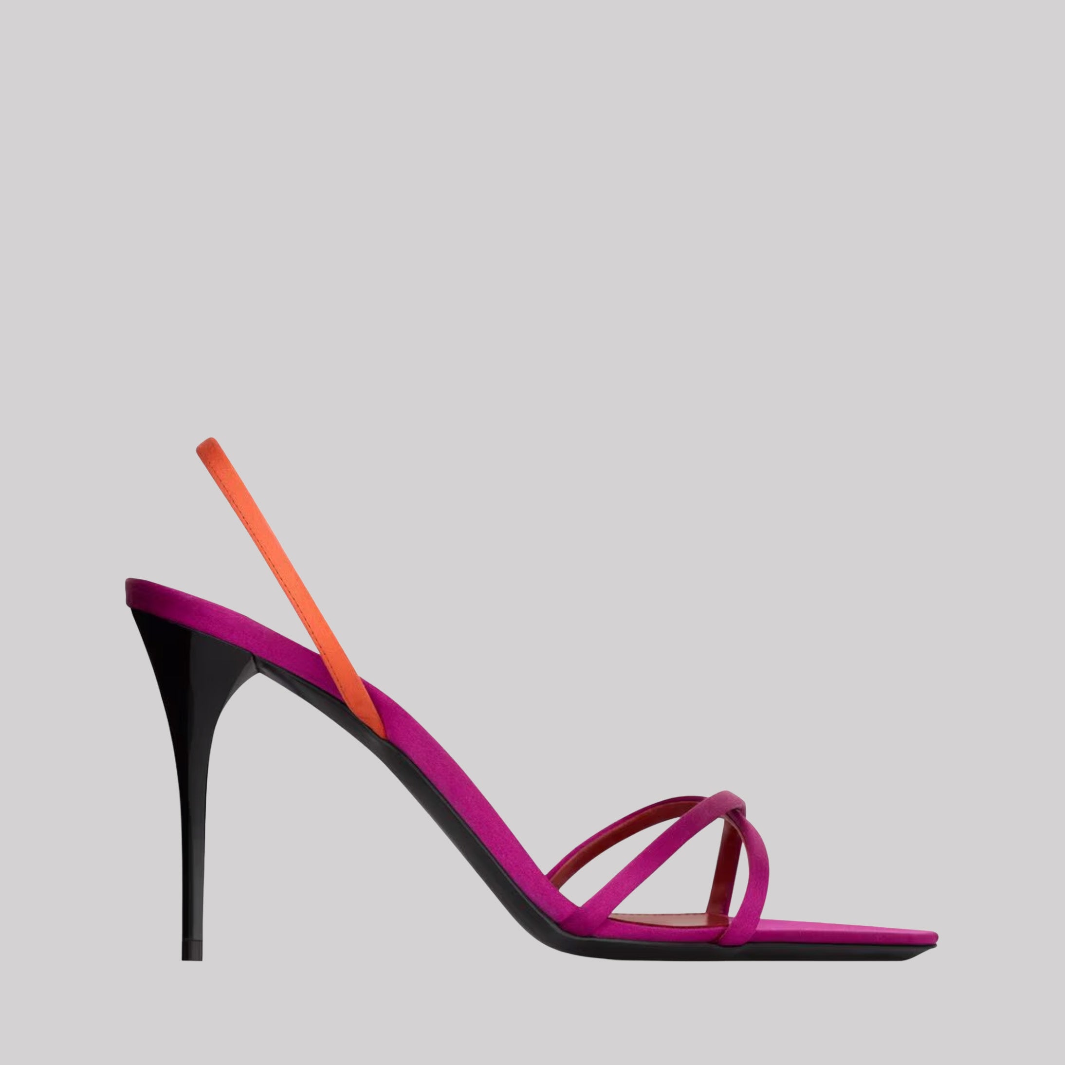 Justify Slingback Sandals In Satin Crepe