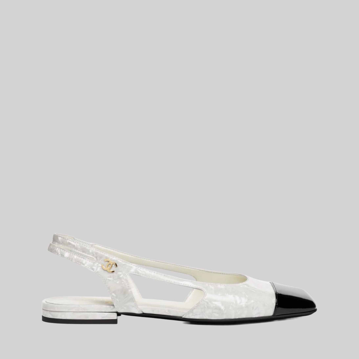 Slingbacks Patent Goatskin