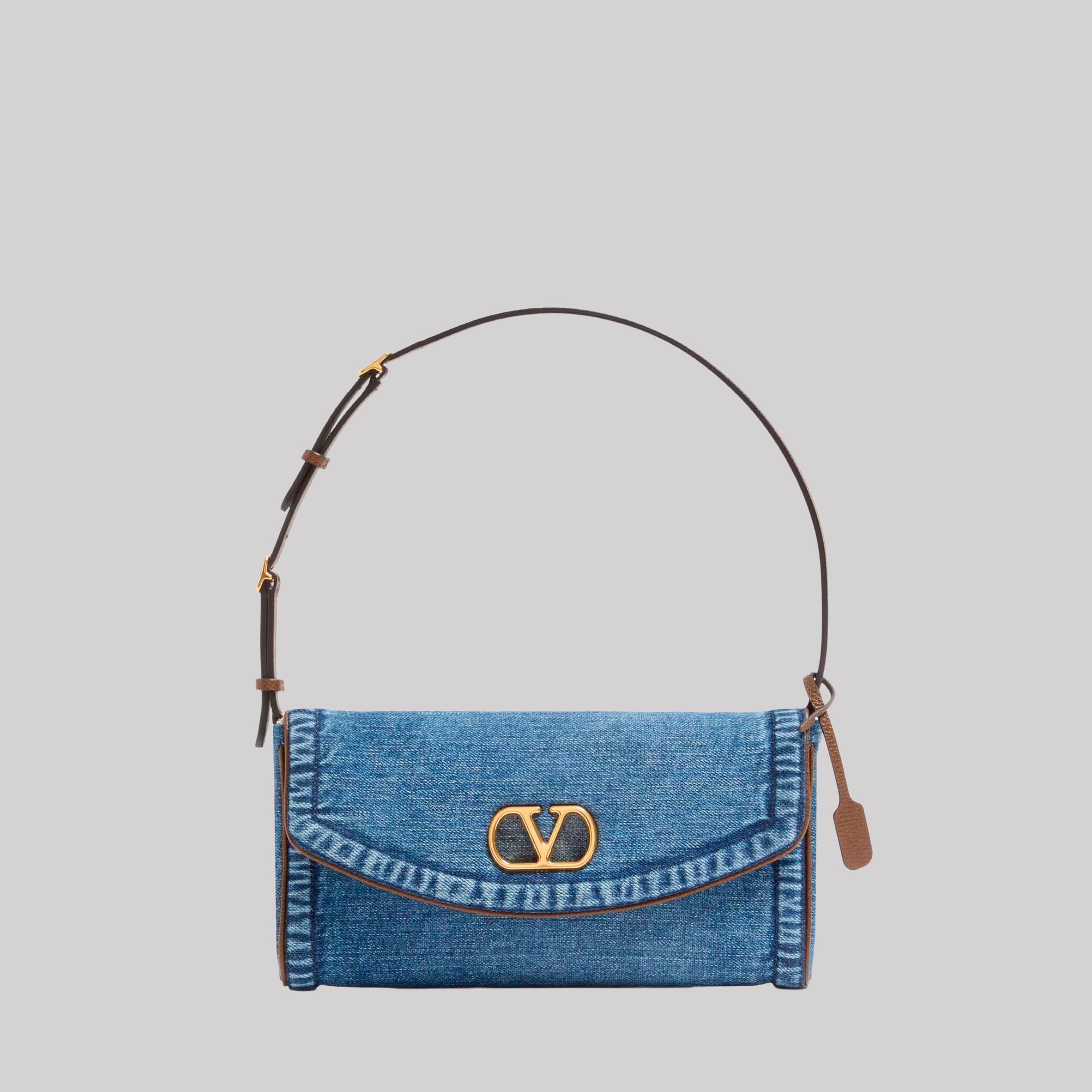 DeVain Small Denim Shoulder Bag