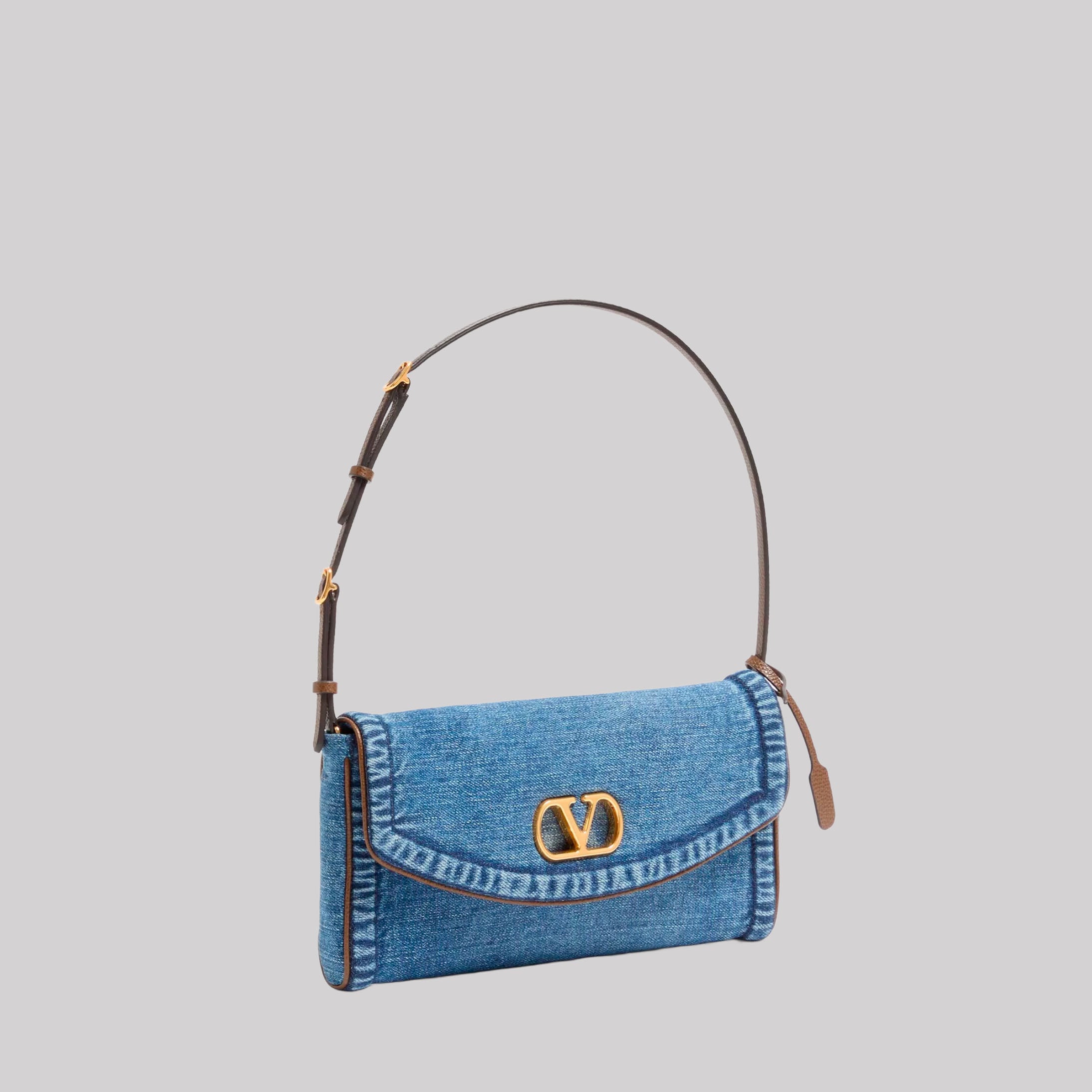 DeVain Small Denim Shoulder Bag
