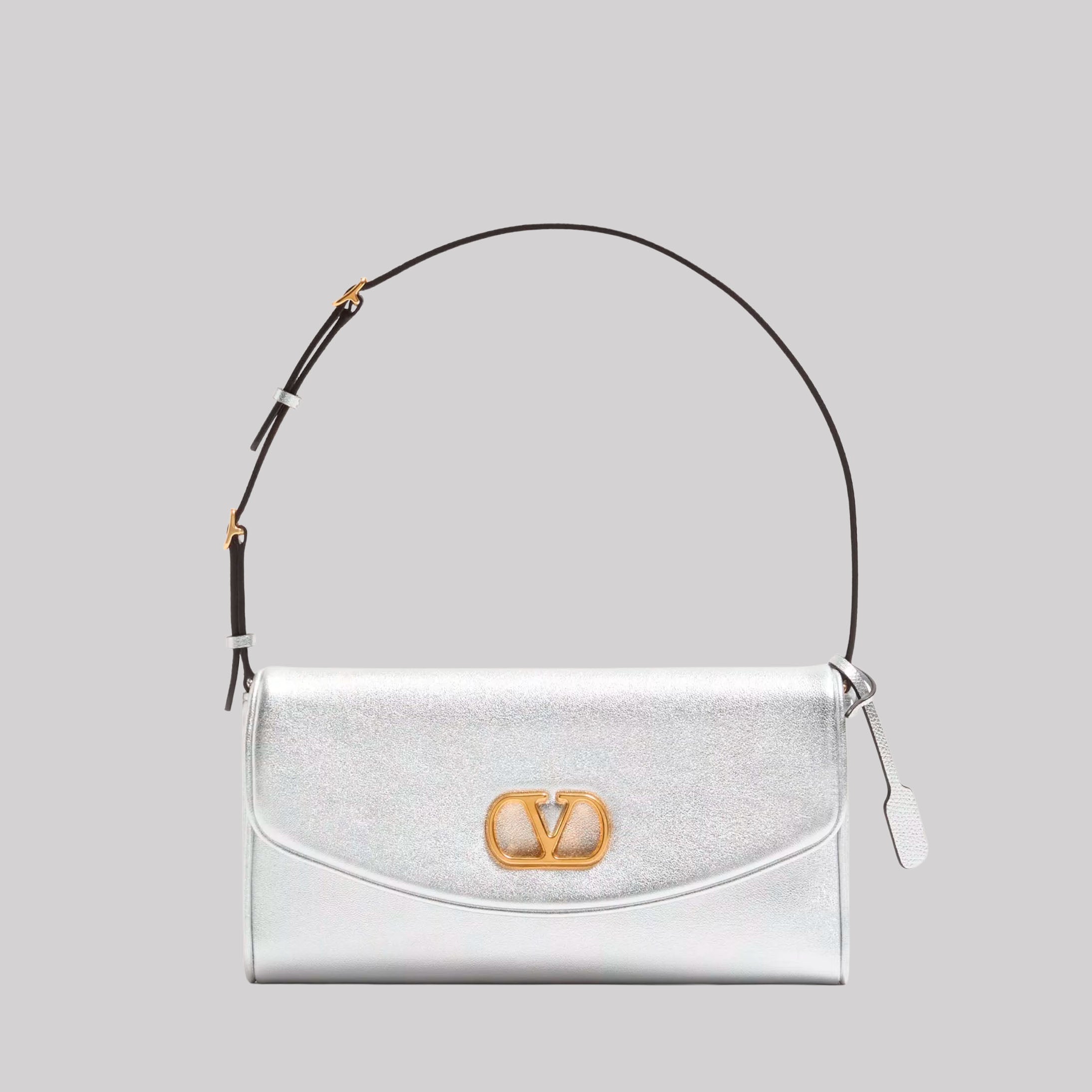 DeVain Small Shoulder Bag in Laminated Nappa Leather