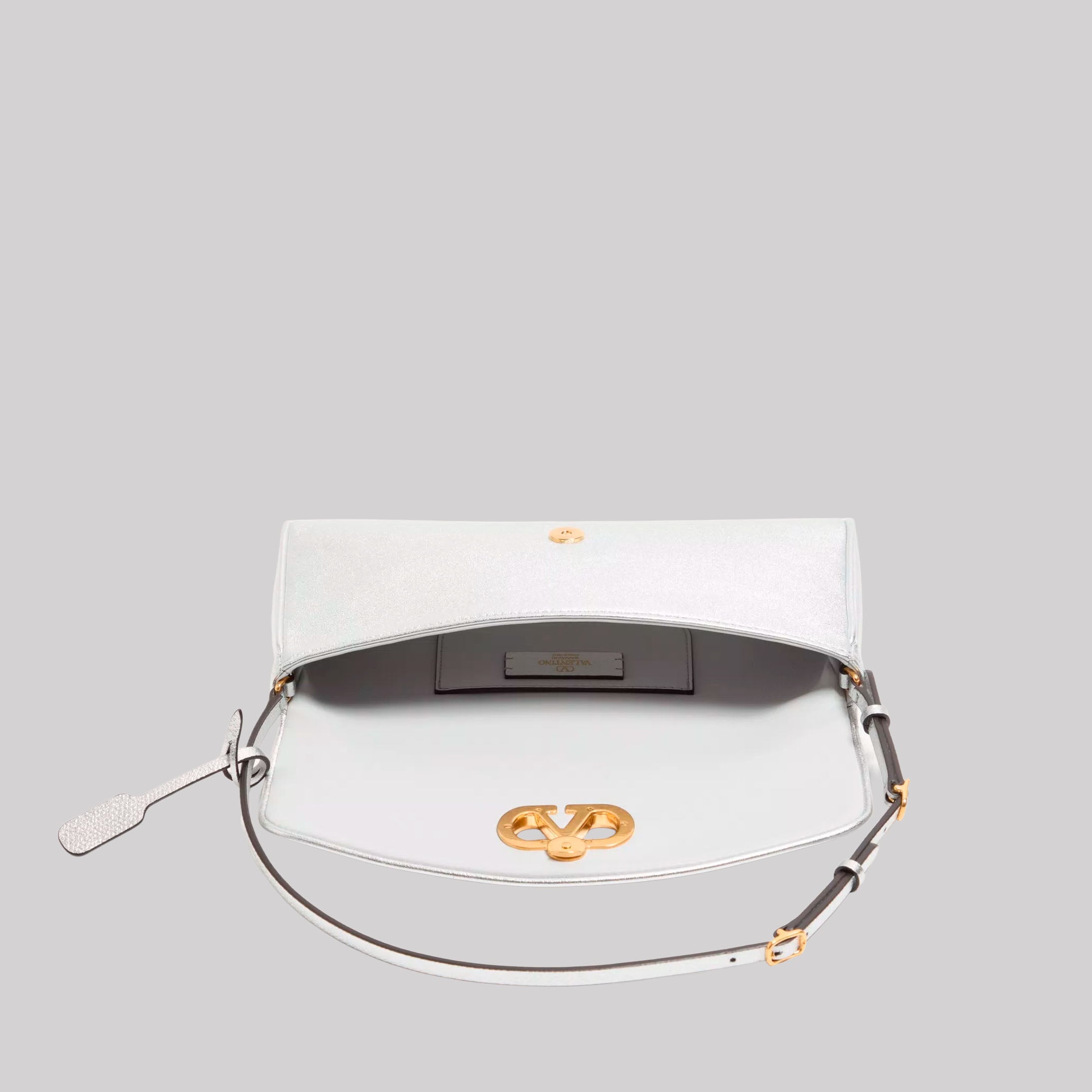 DeVain Small Shoulder Bag in Laminated Nappa Leather