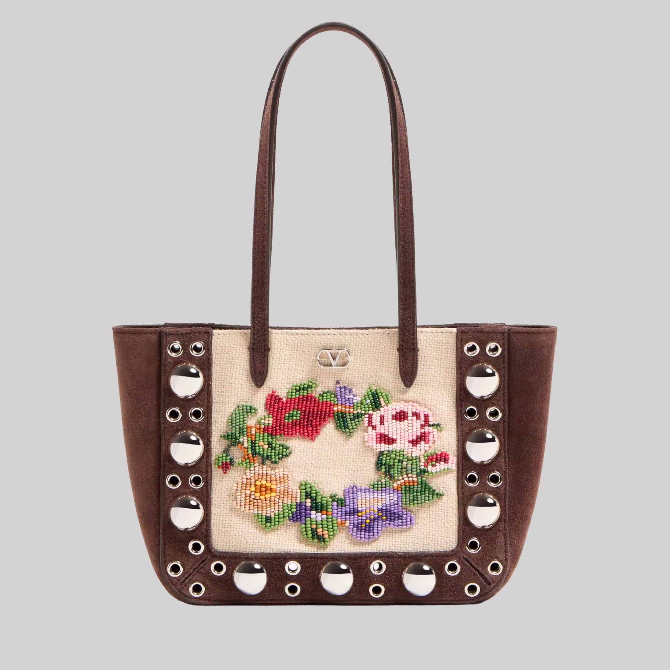 Nellcôte Mini Embroidered Shopping Bag