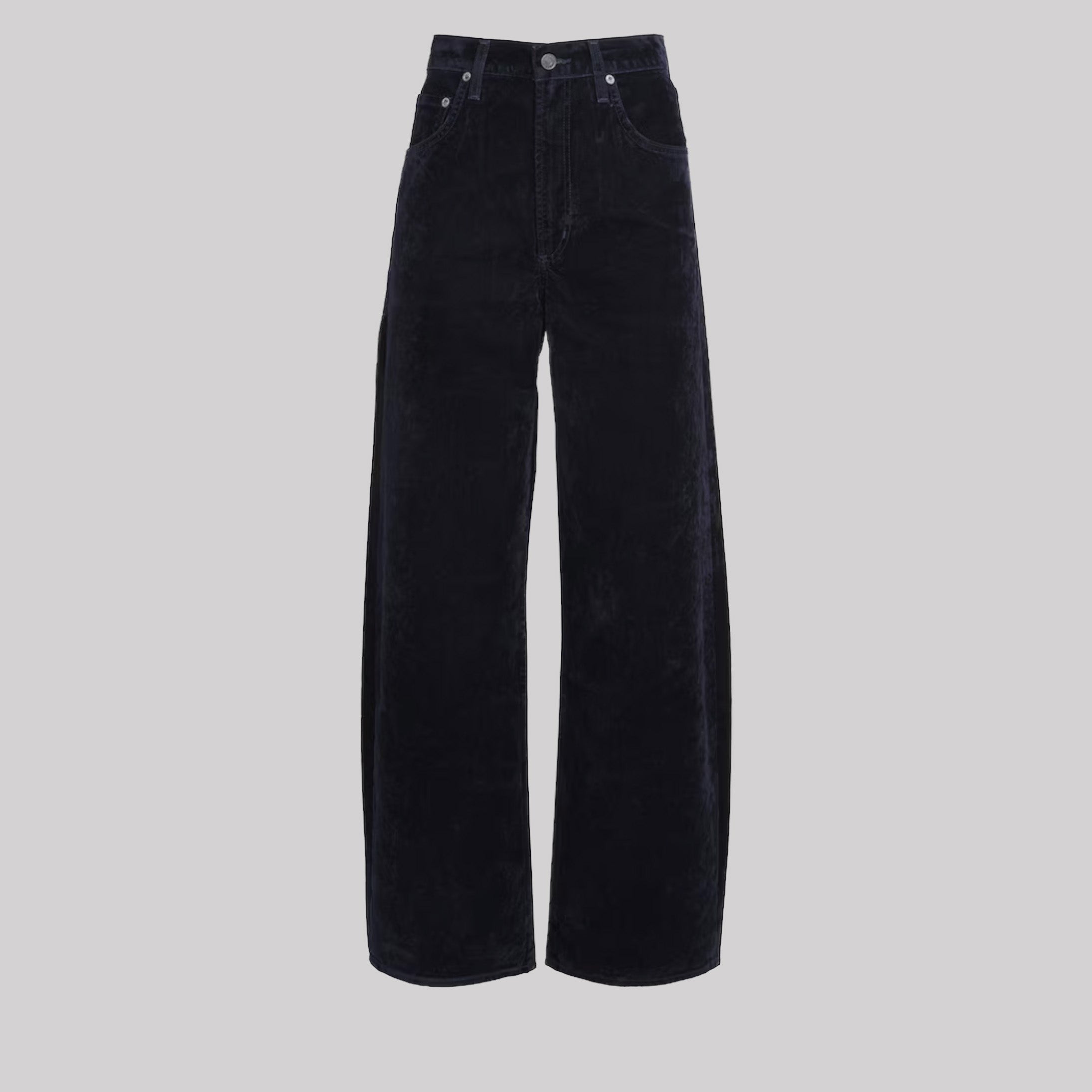 Cotton-Blend Velvet Low Curve Jeans