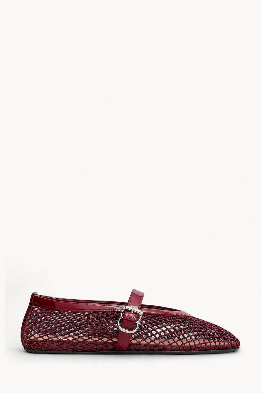 Ballet Flats In Fishnet