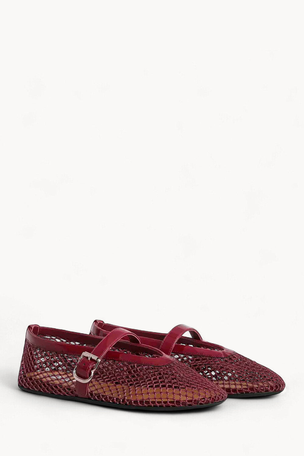 Ballet Flats In Fishnet