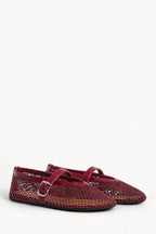 Ballet Flats In Fishnet